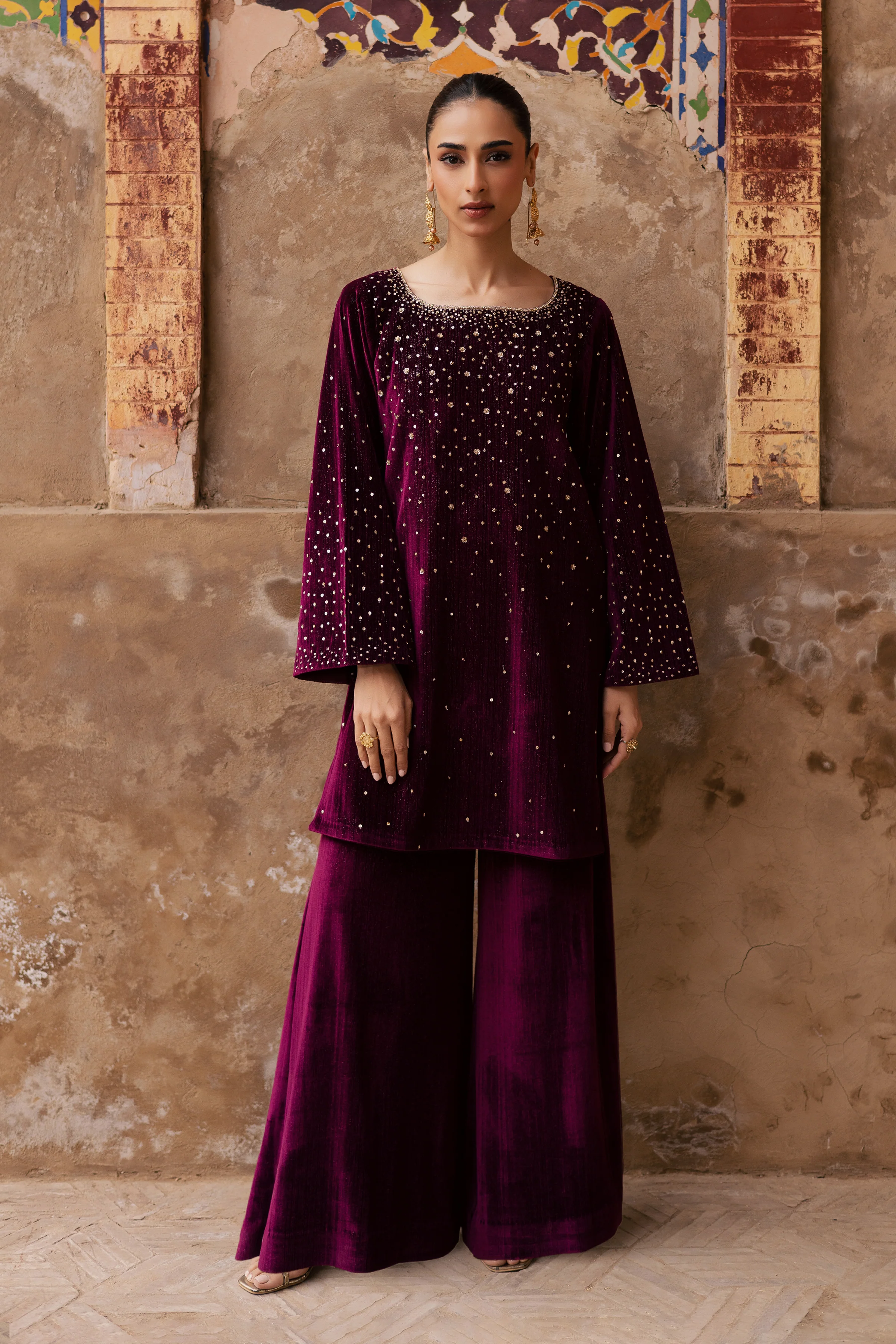 Rosa 2Pc - Velvet Formal Dress - Image 3