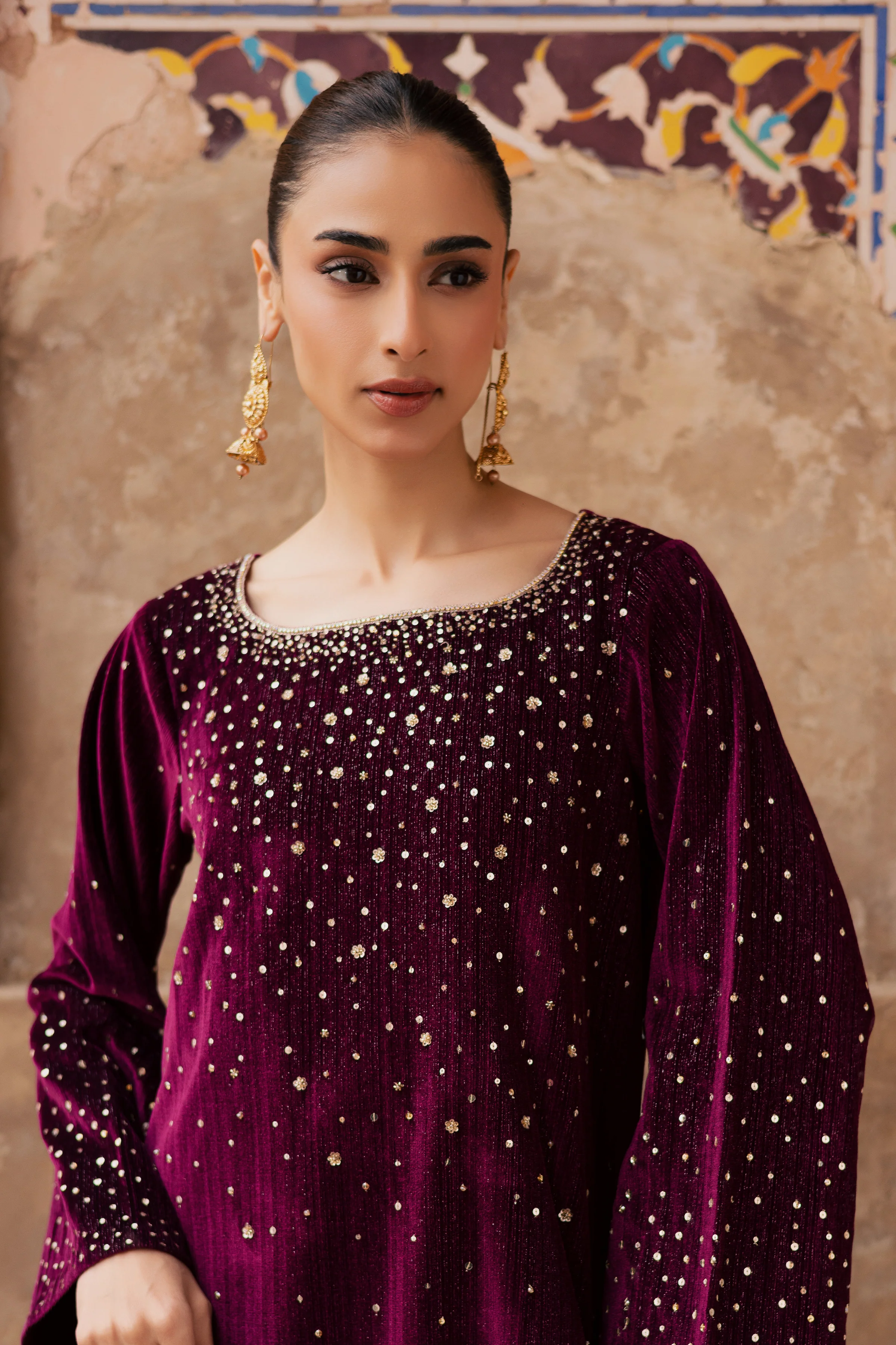 Rosa 2Pc - Velvet Formal Dress - Image 4