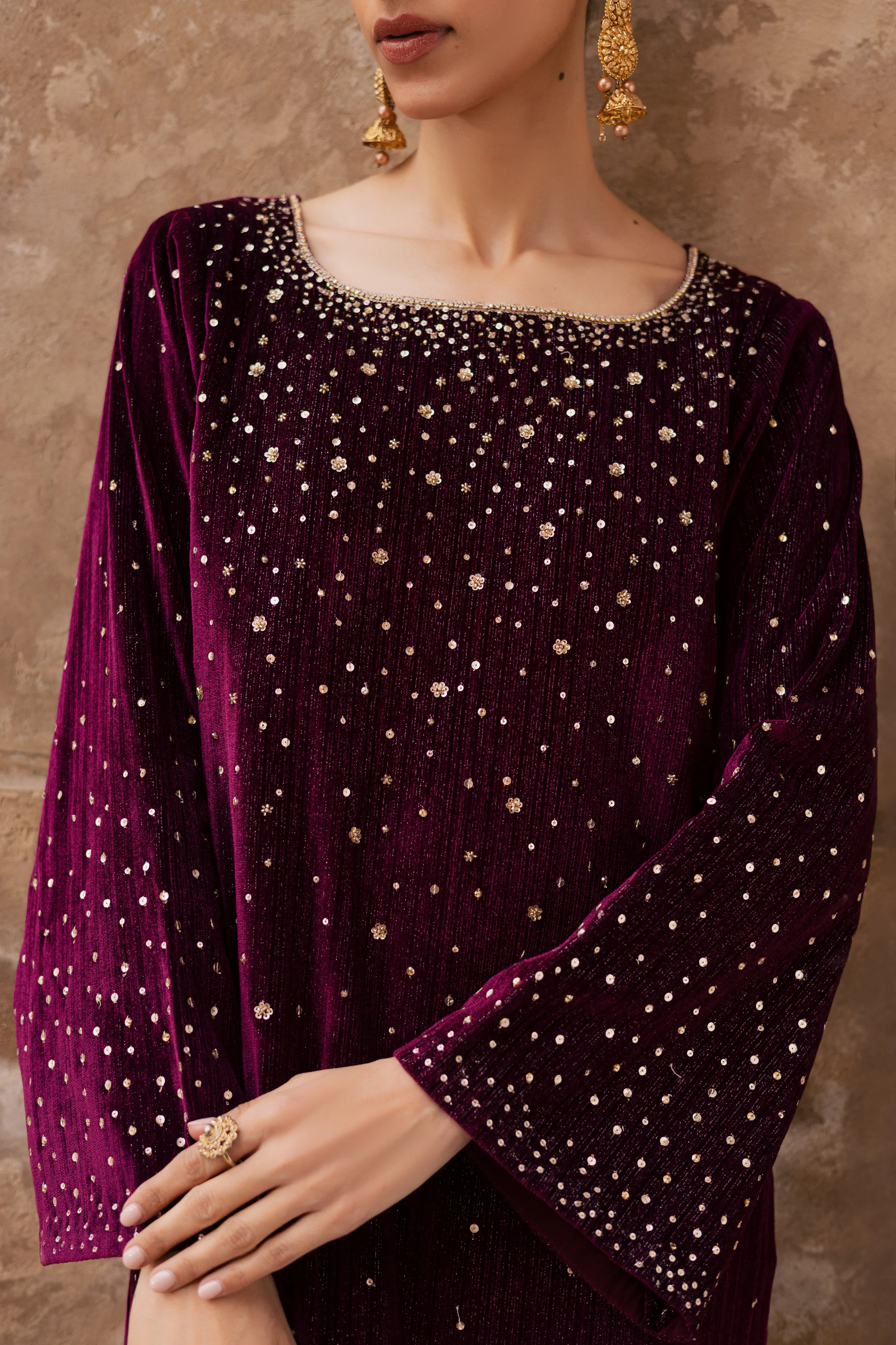 Rosa 2Pc - Velvet Formal Dress - Image 6