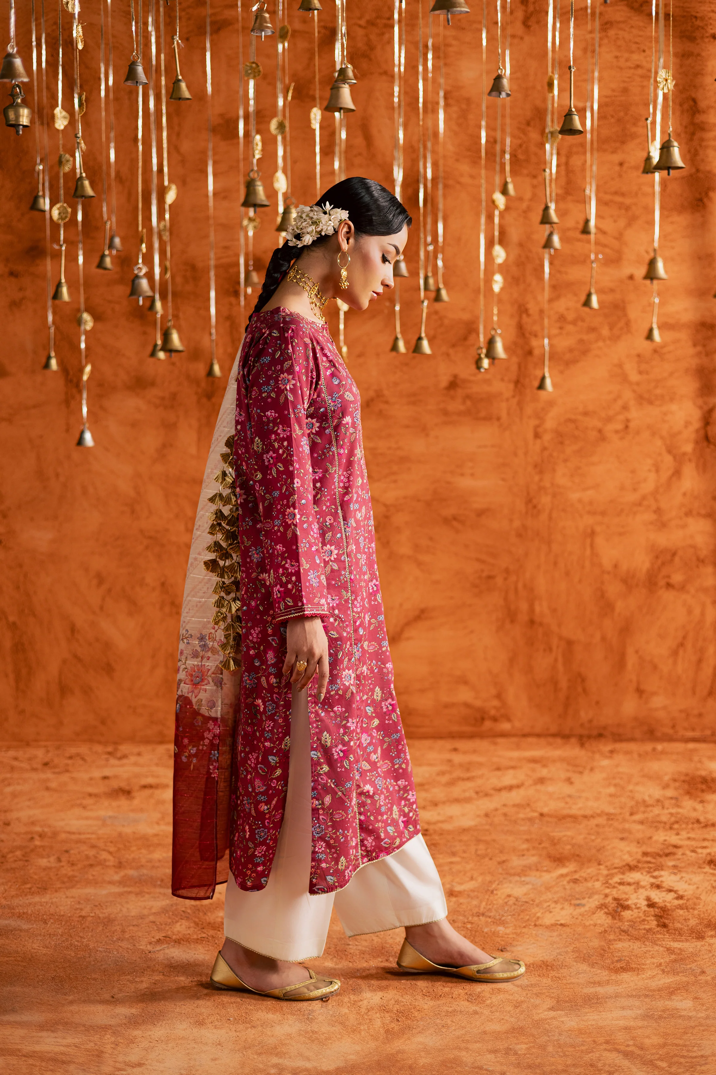 Roseshell 3Pc - Printed Lawn Dress - Image 5