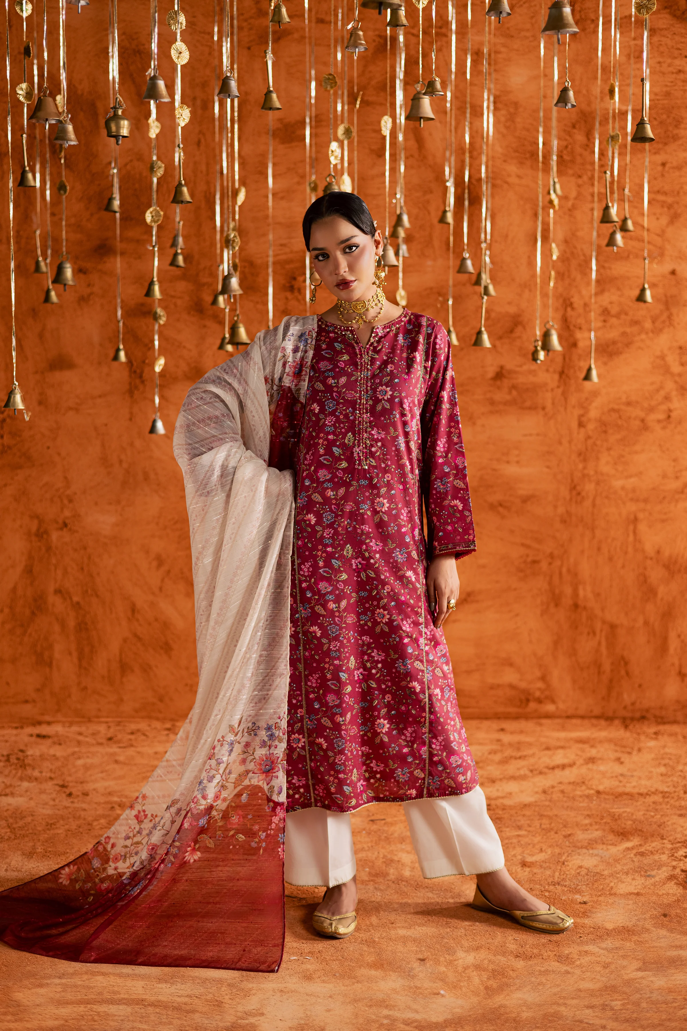 Roseshell 3Pc - Printed Lawn Dress - Image 7