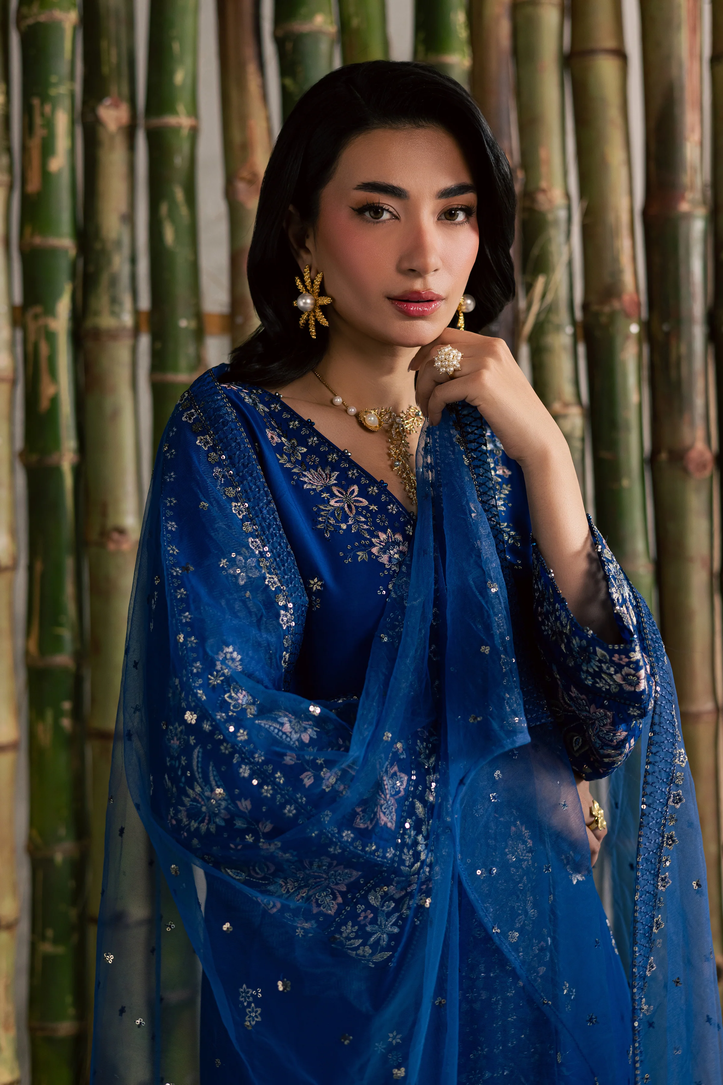 Roshni 3Pc - Festive Embroidered Lawn - Image 4