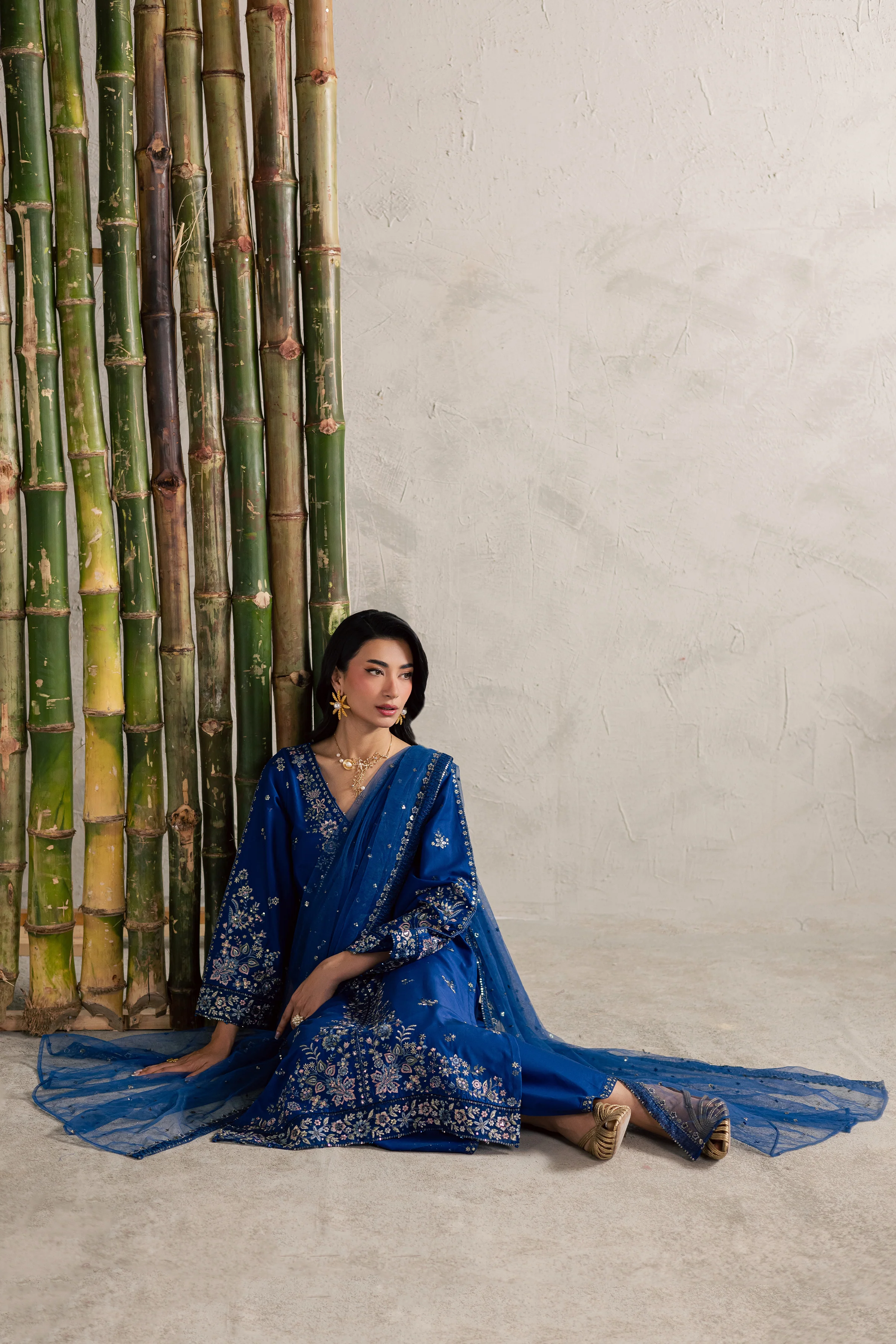 Roshni 3Pc - Festive Embroidered Lawn - Image 5