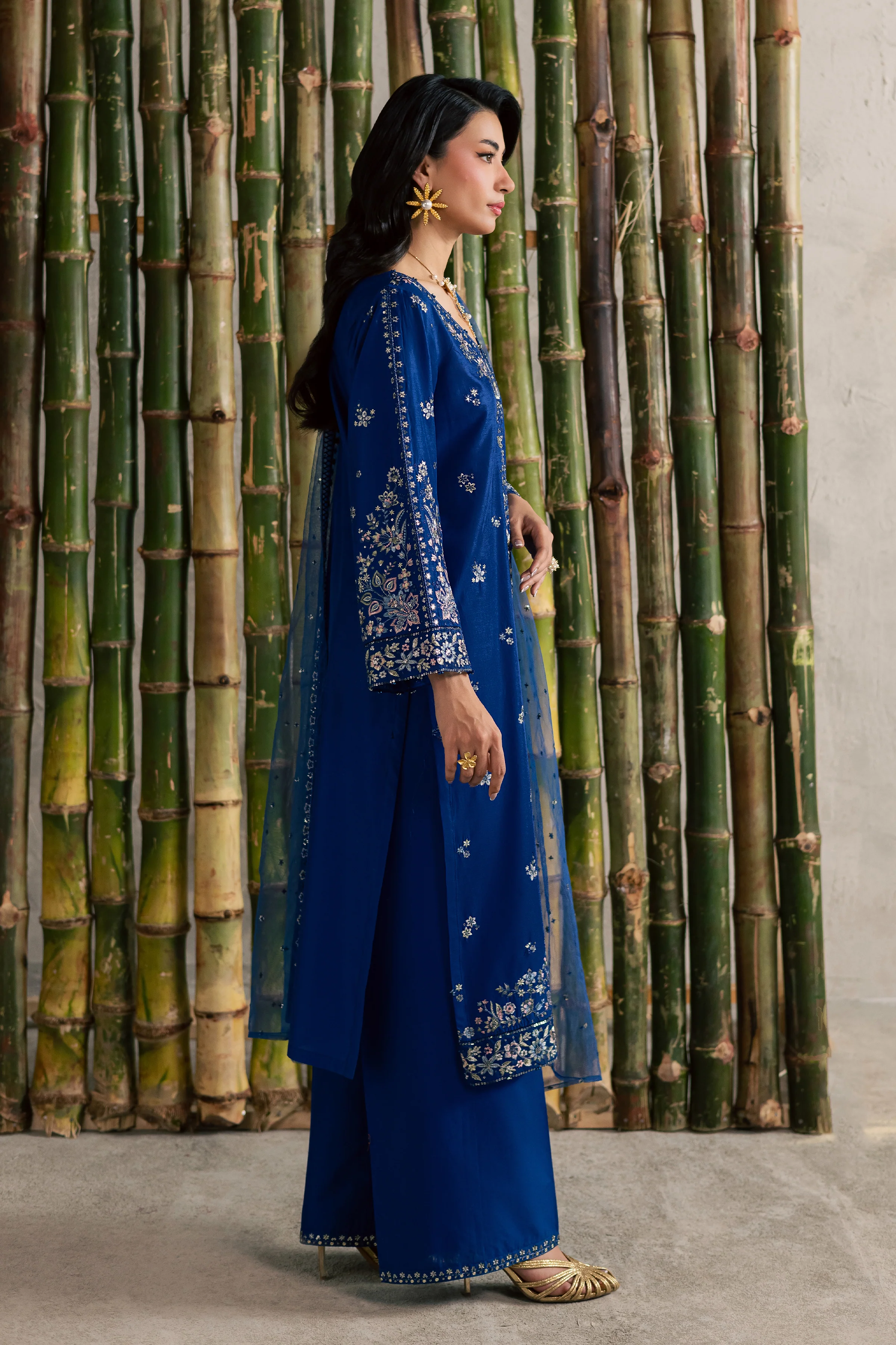 Roshni 3Pc - Festive Embroidered Lawn - Image 6