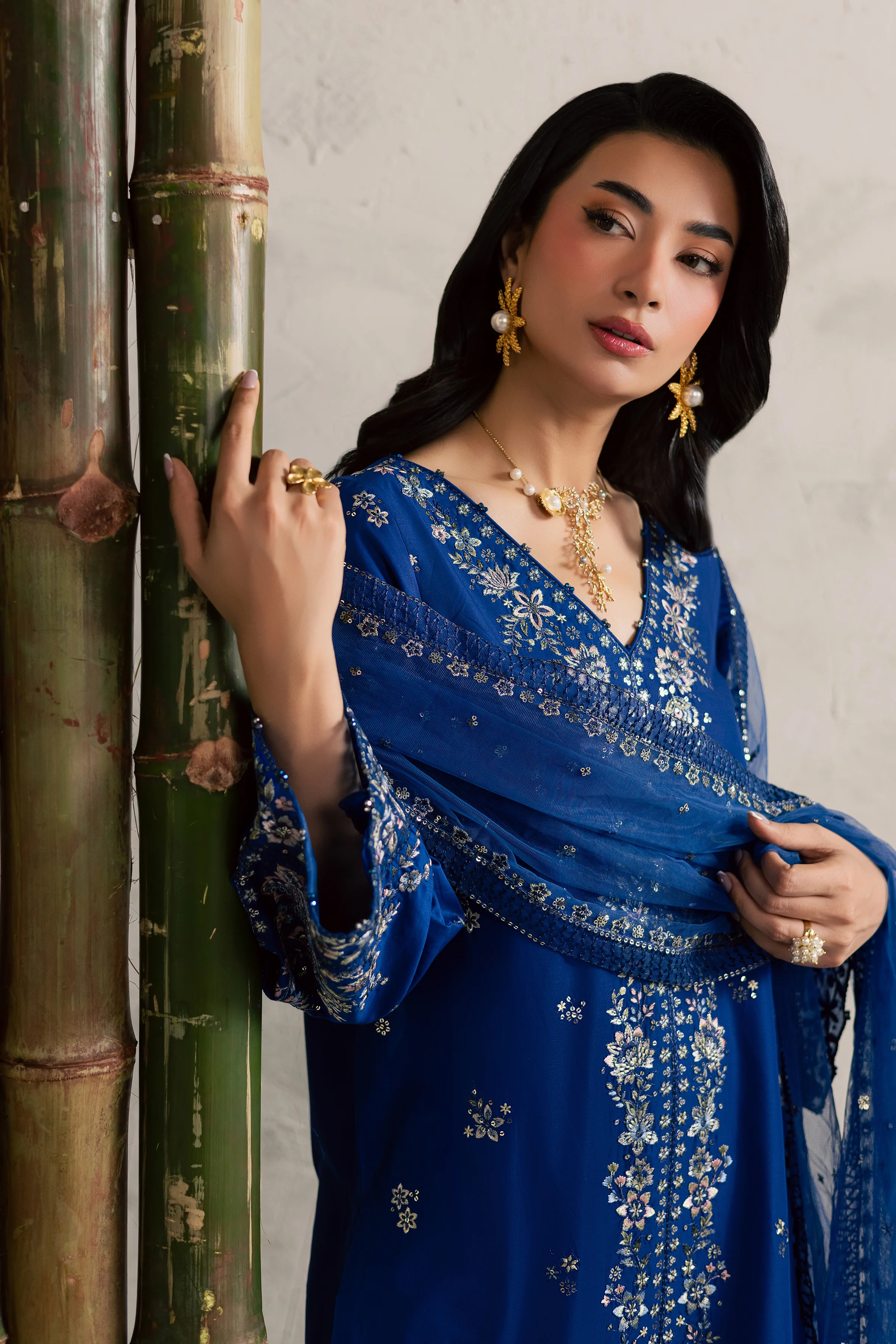 Roshni 3Pc - Festive Embroidered Lawn - Image 7