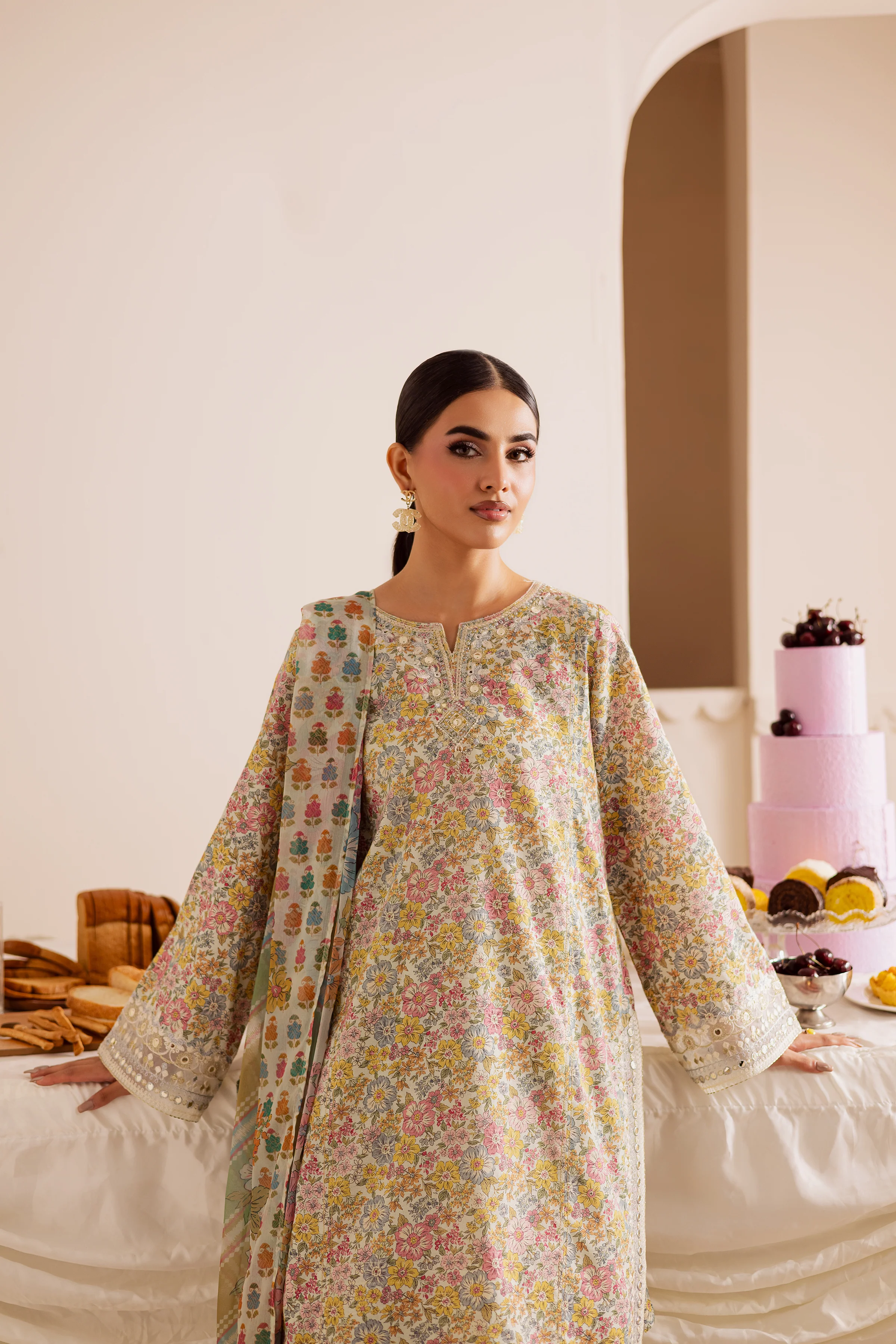 Rosie 3Pc - Printed Casual Pret - Image 2