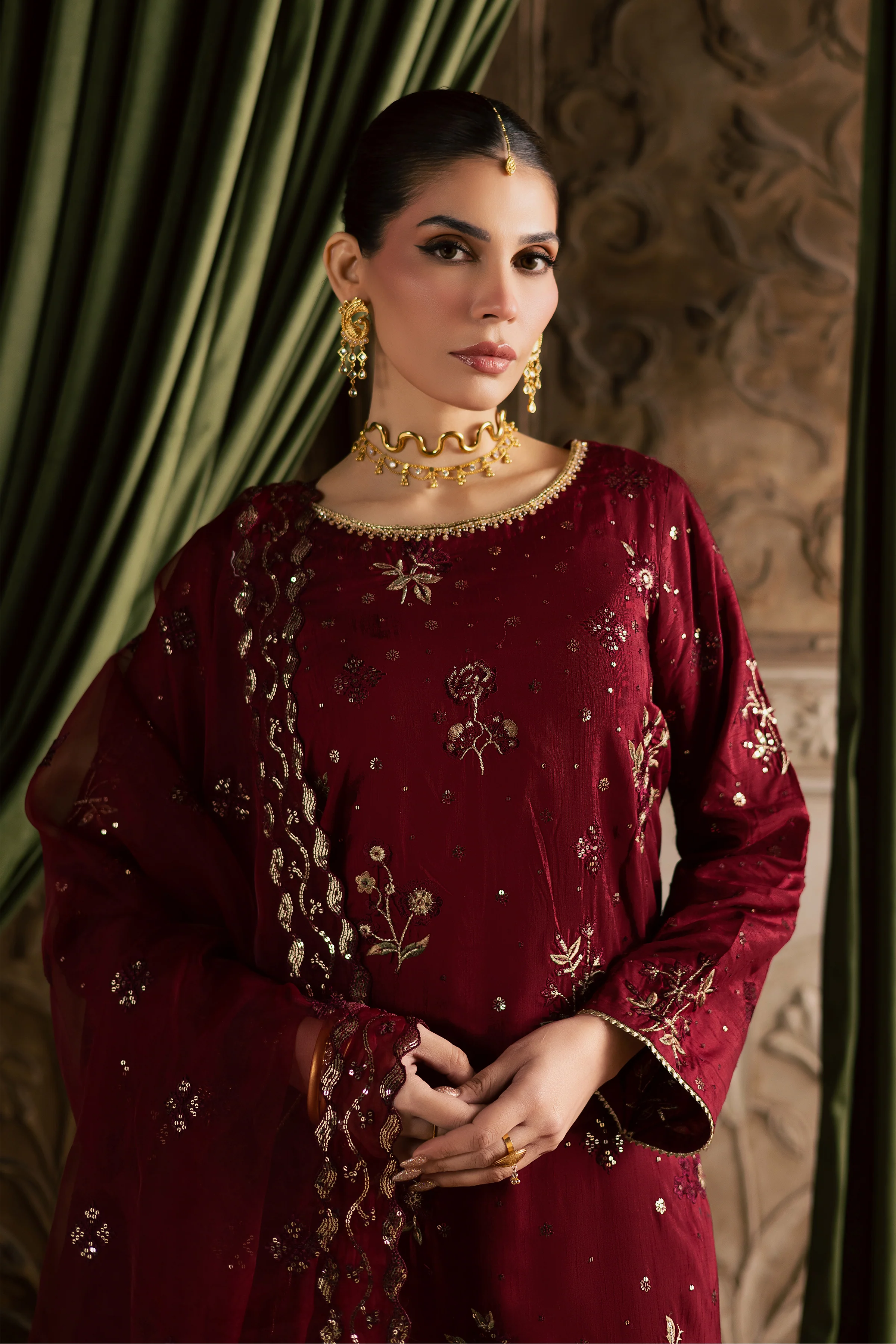 Ruby Amber 3Pc - Festive Luxe Pret - Image 2
