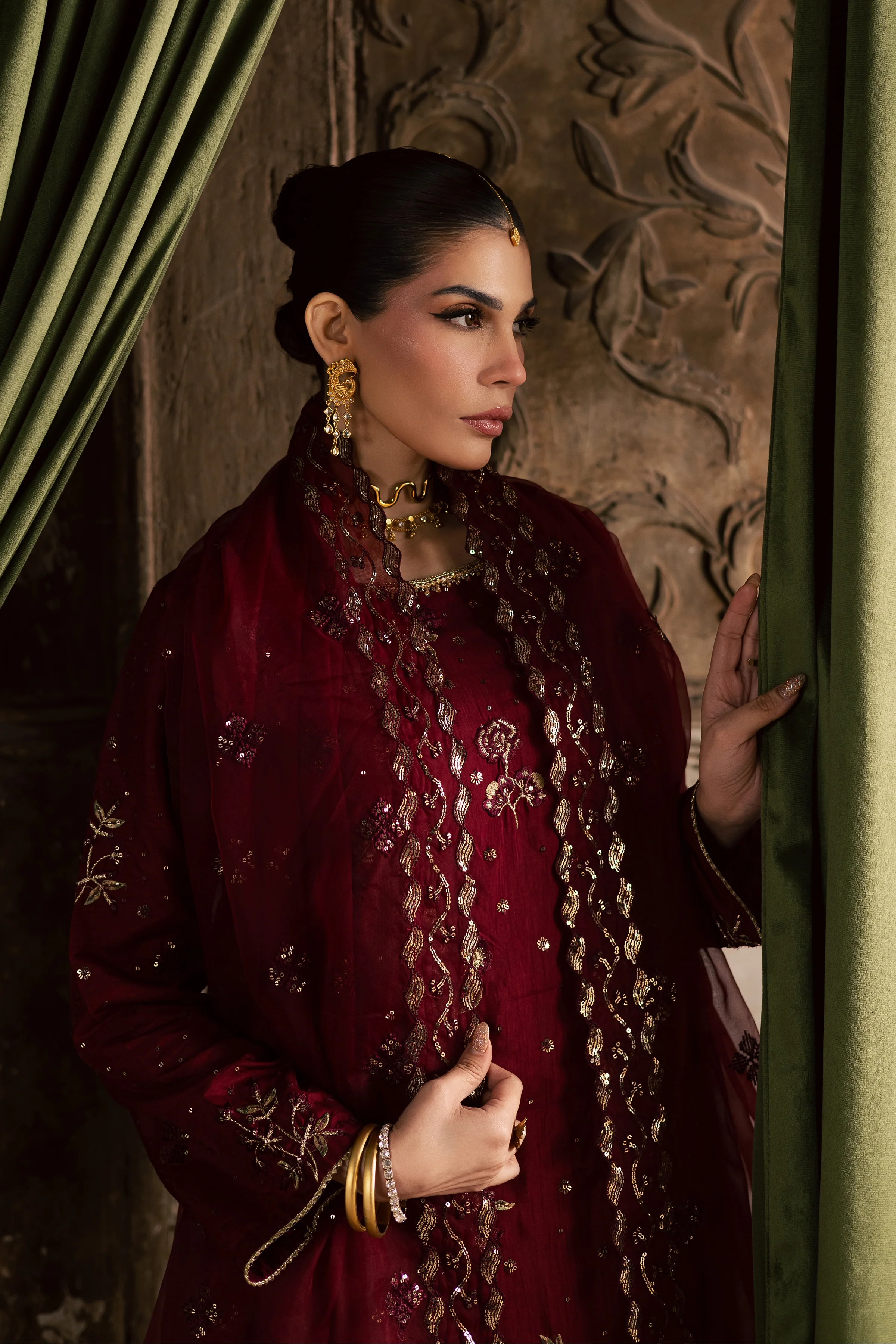 Ruby Amber 3Pc - Festive Luxe Pret - Image 5