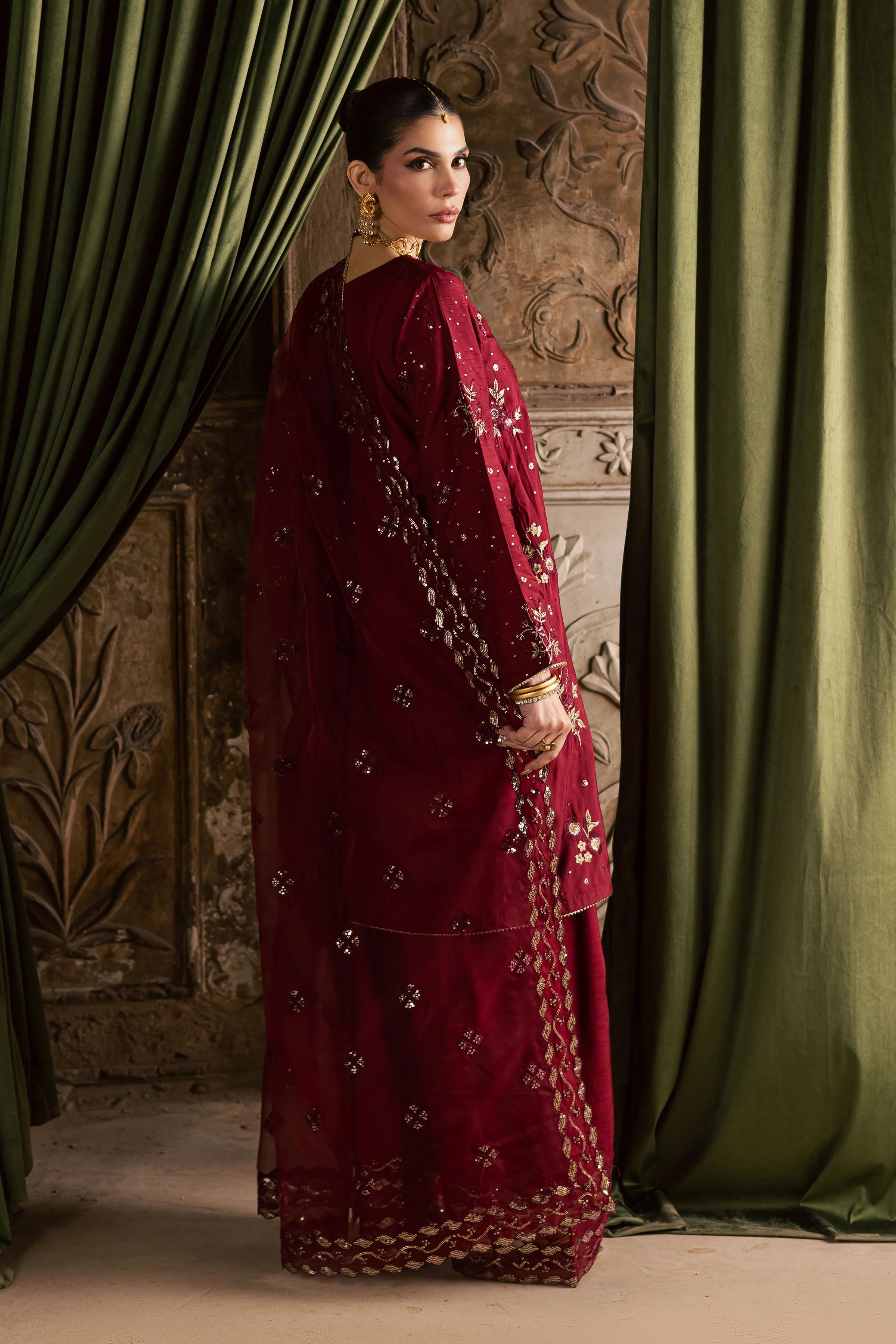 Ruby Amber 3Pc - Festive Luxe Pret - Image 6