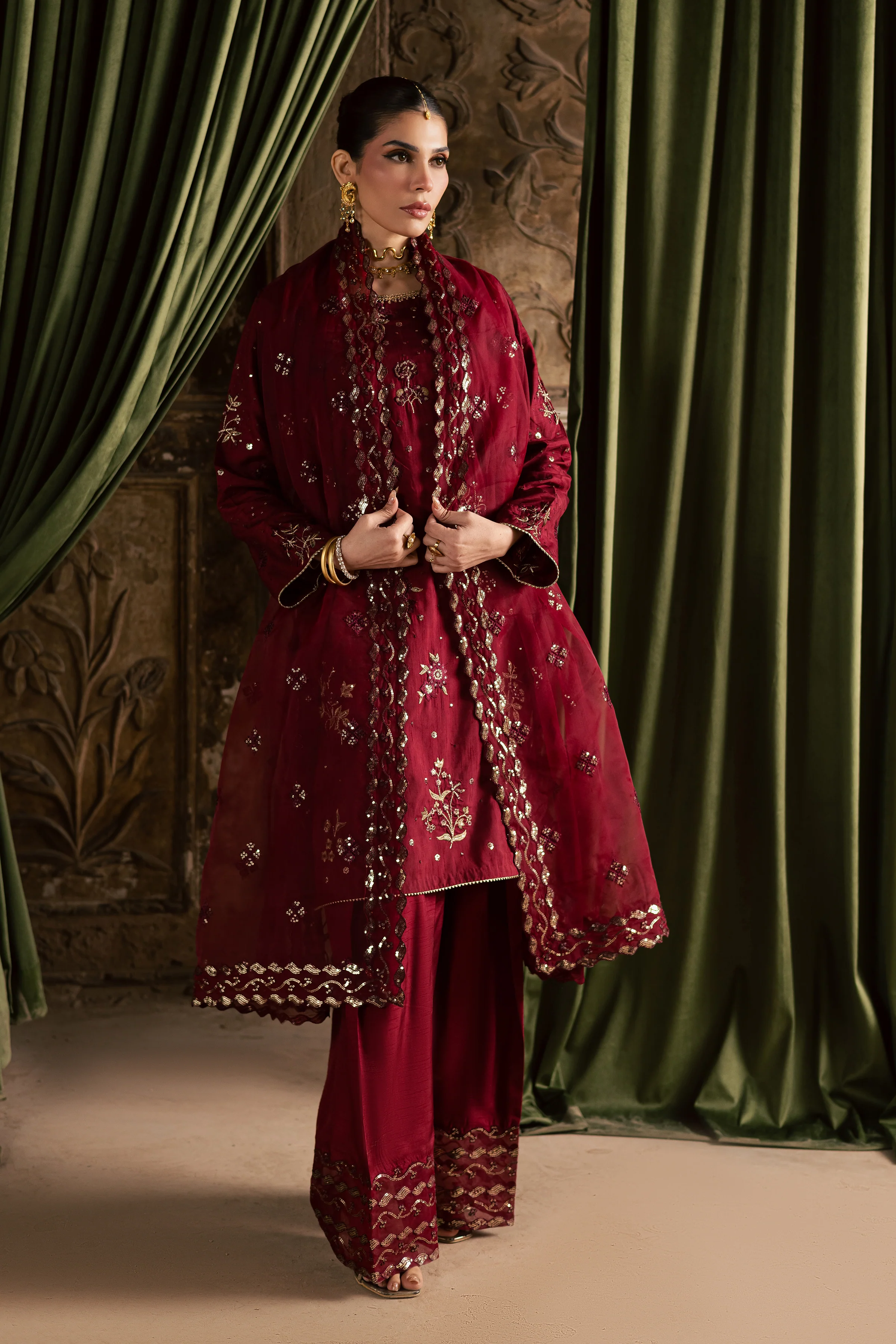 Ruby Amber 3Pc - Festive Luxe Pret - Image 7
