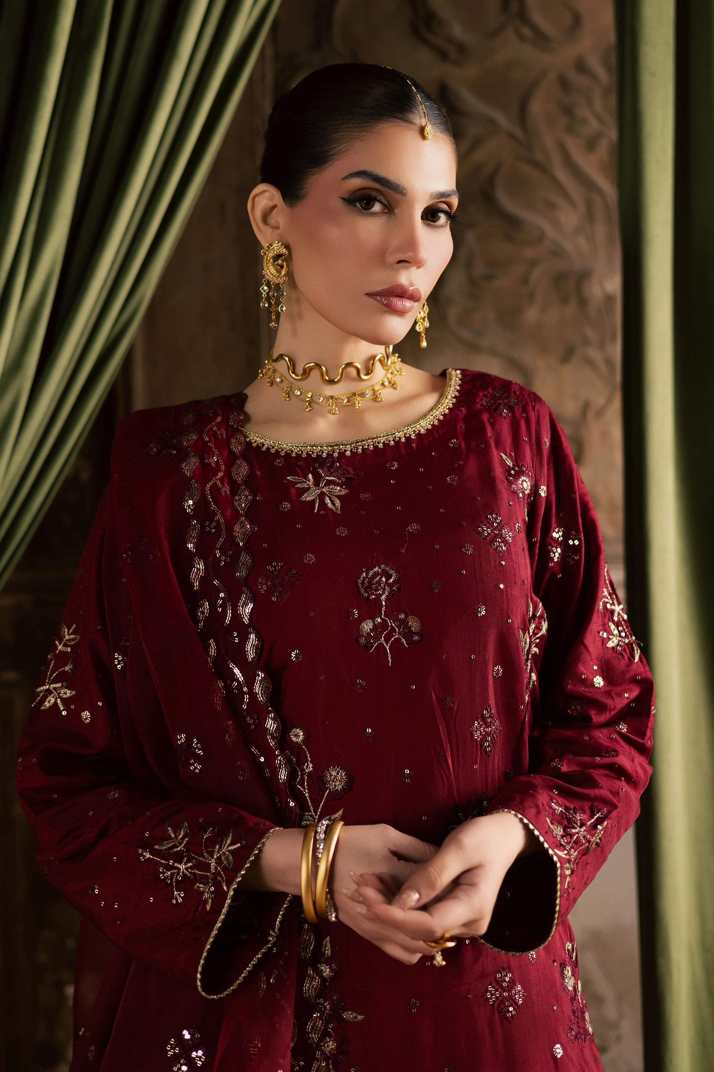 Ruby Amber 3Pc - Festive Luxe Pret - Image 9