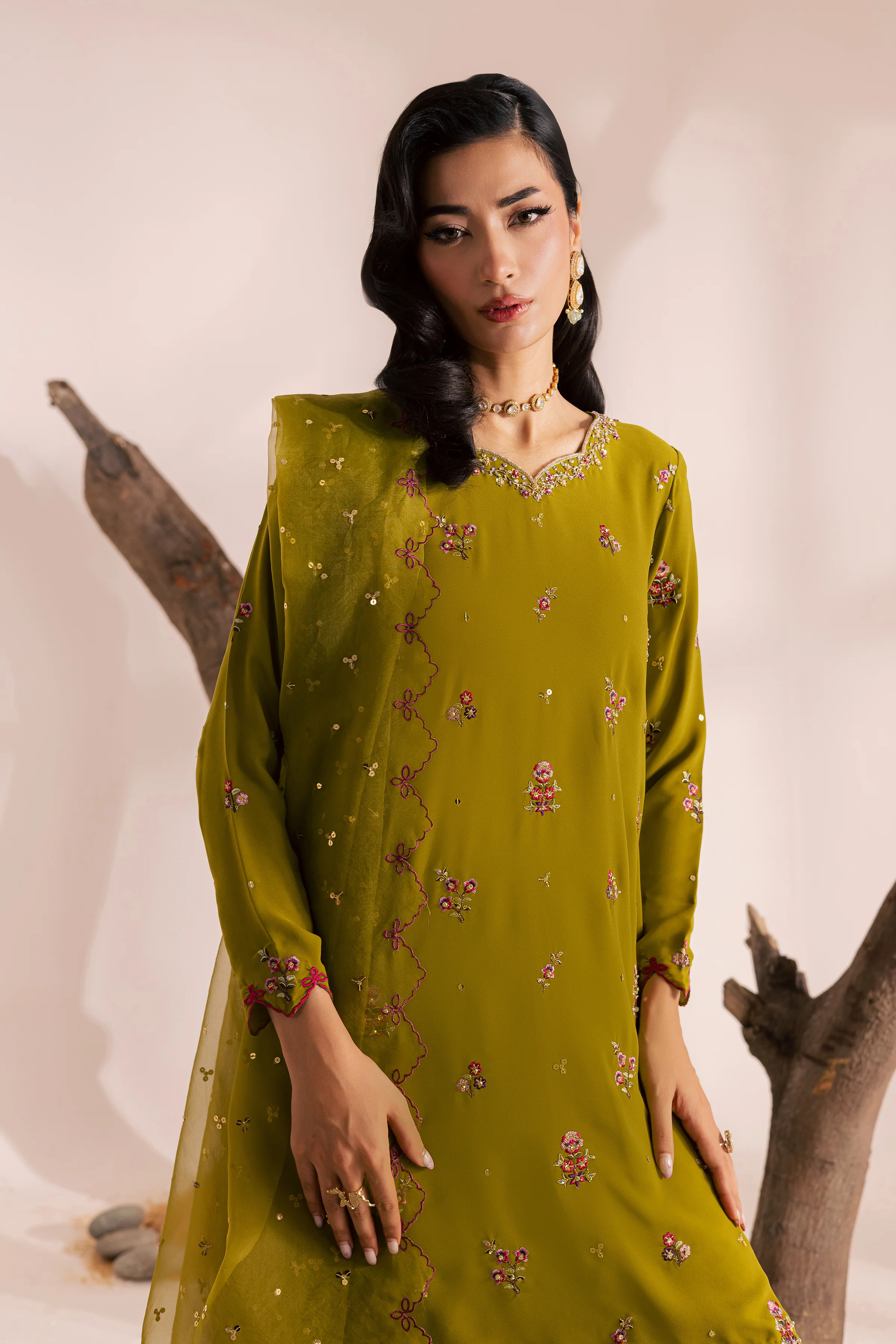 Safiya 3Pc - Festive Luxe Pret - Image 4