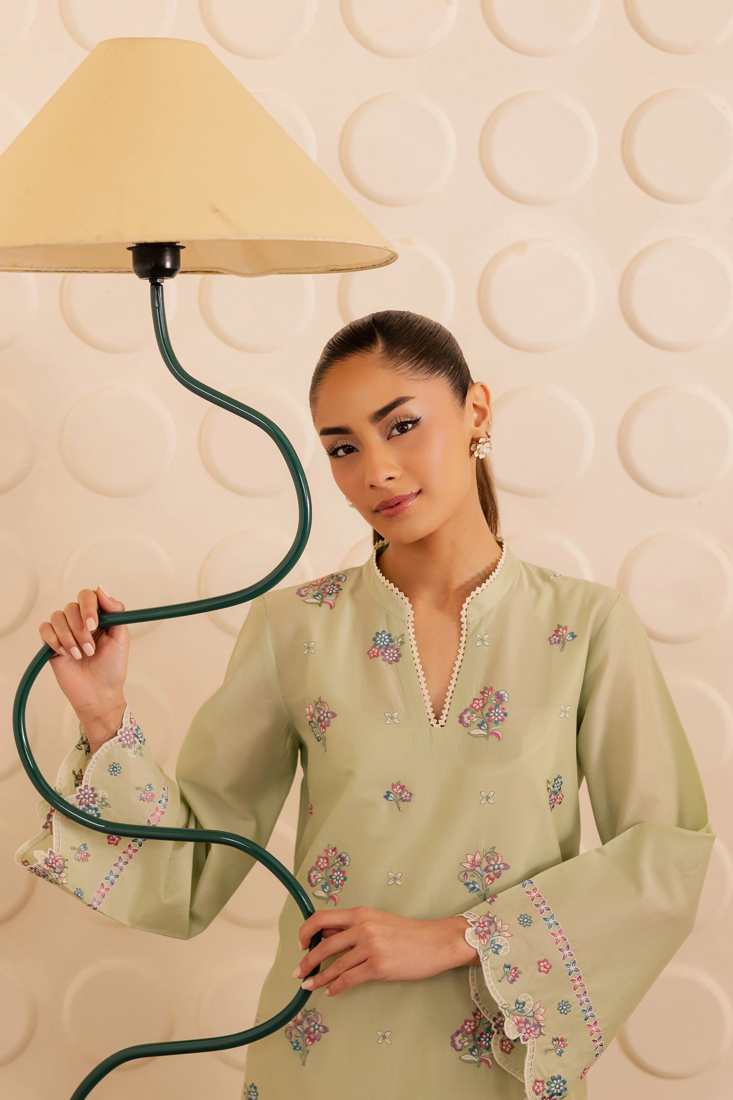 Sage Whisper 2pc - Embroidered Lawn Pret - Image 6