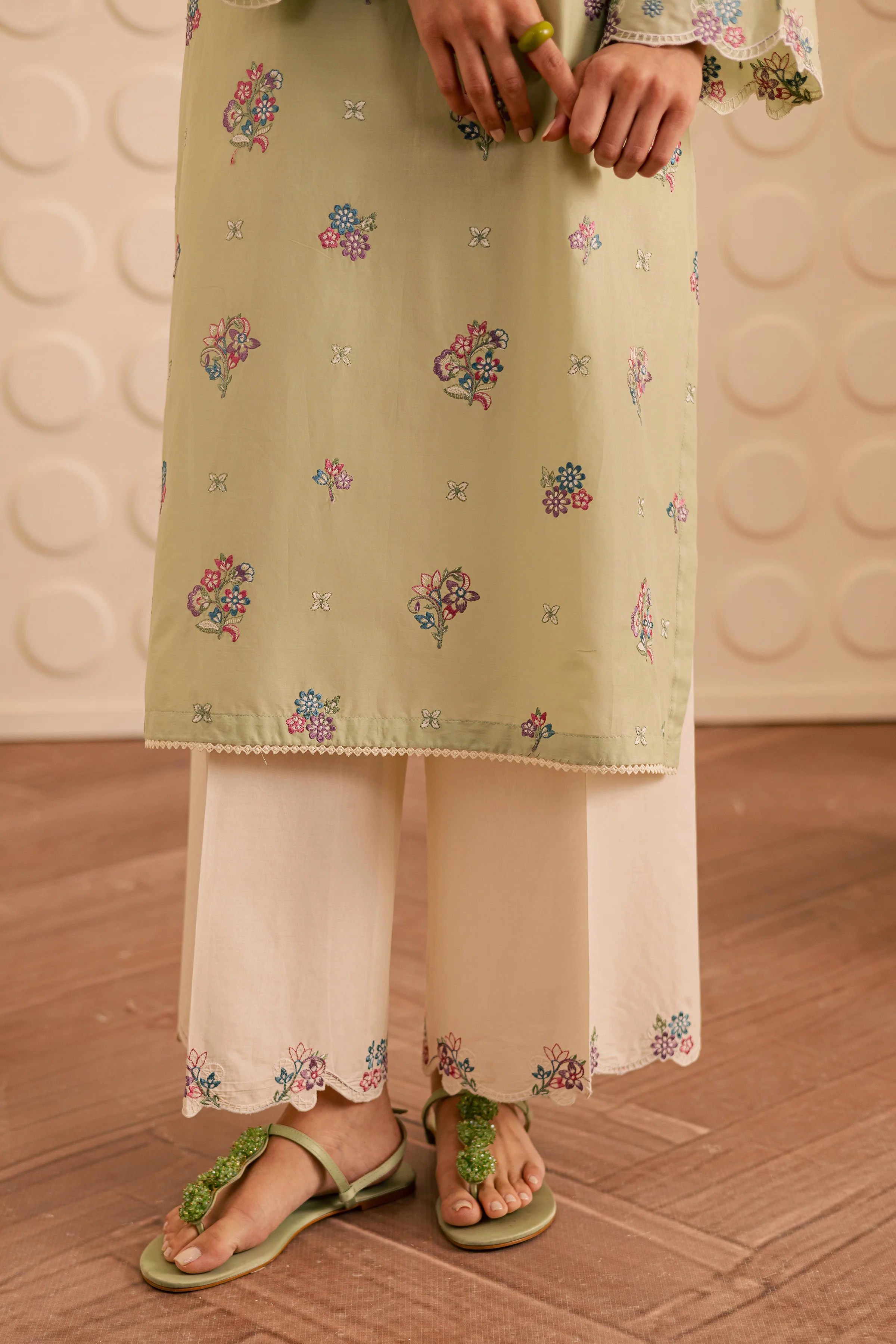 Sage Whisper 2pc - Embroidered Lawn Pret - Image 9