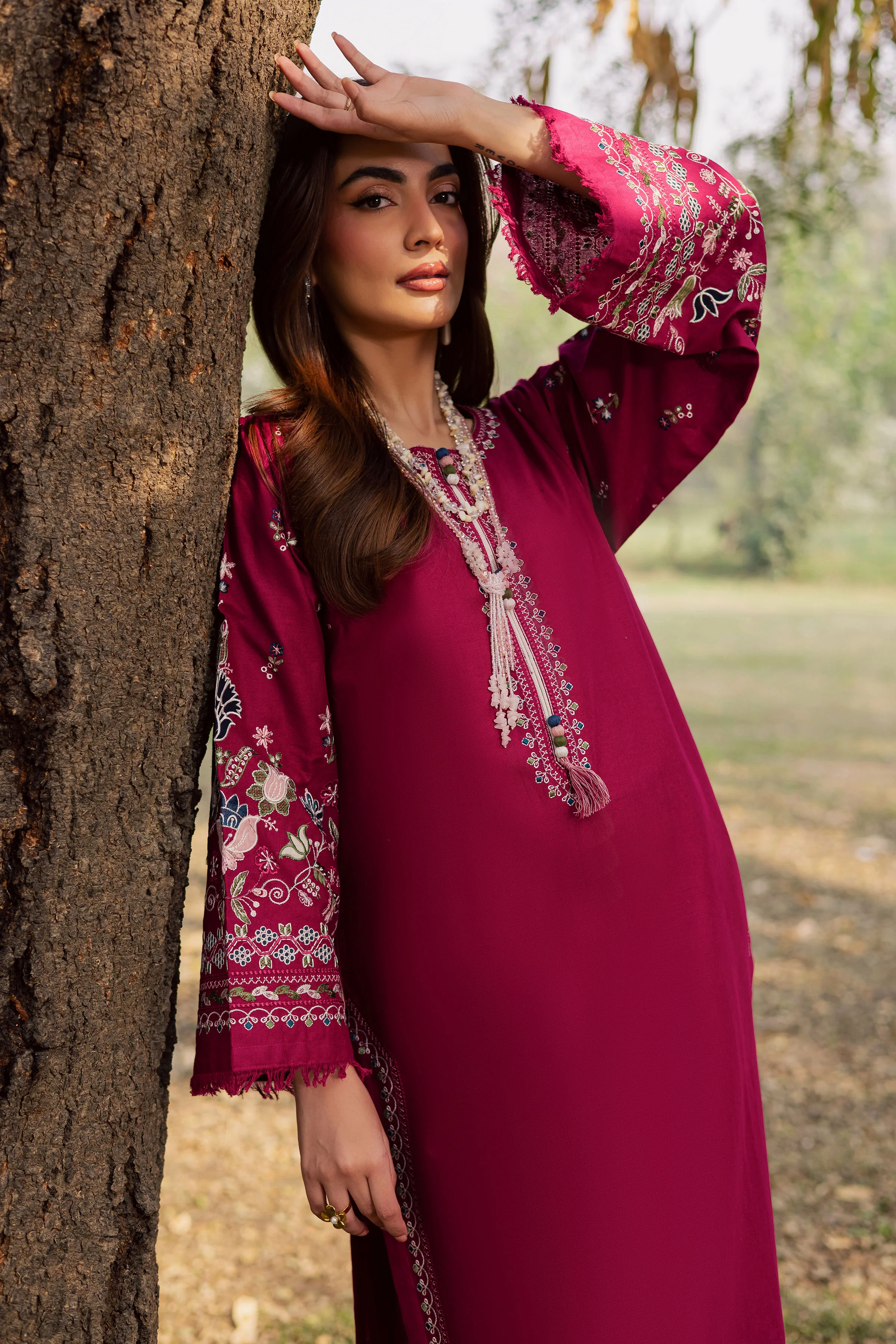 Sahara 2Pc - Embroidered Khaddar Dress - Image 3