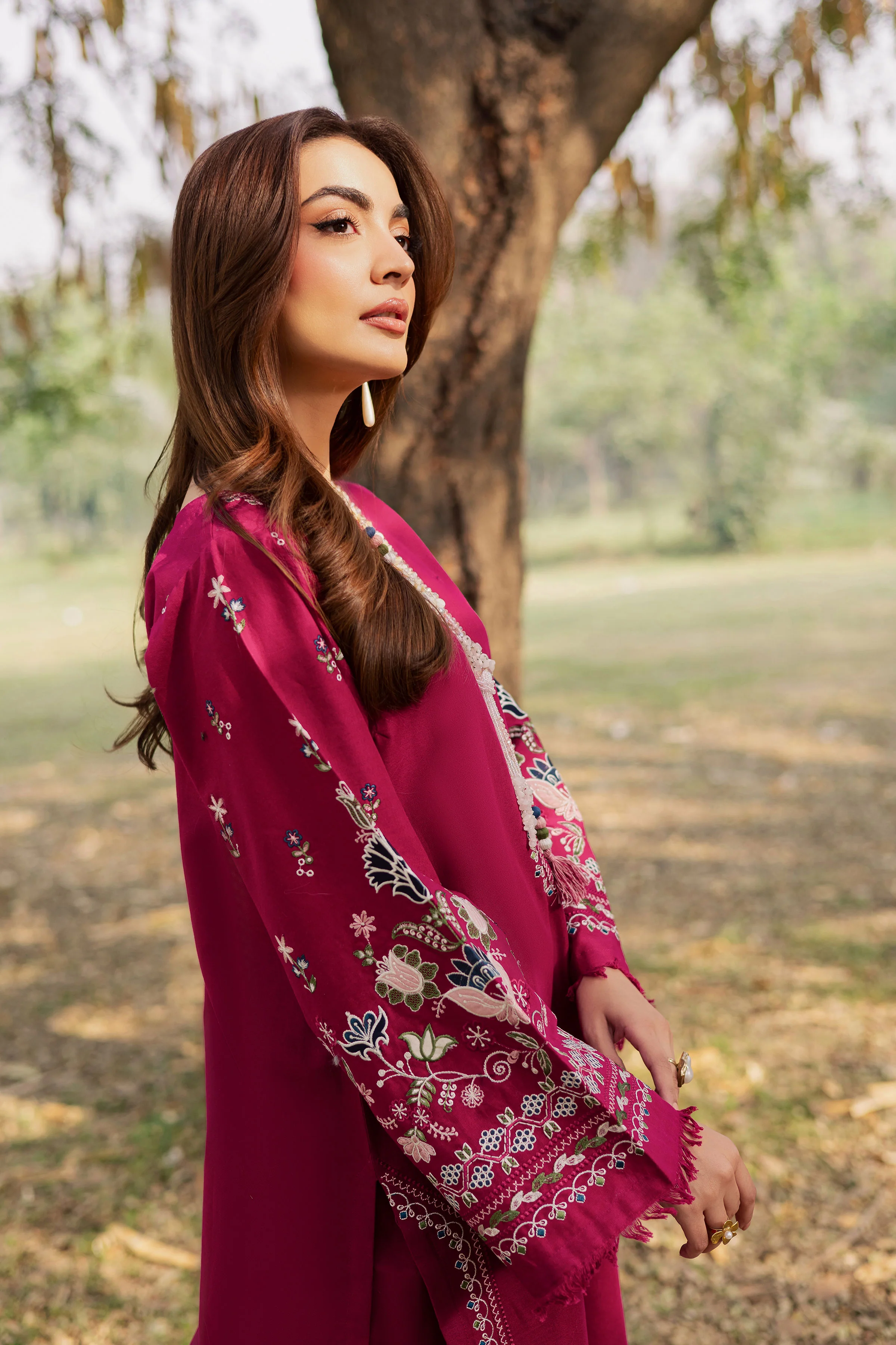Sahara 2Pc - Embroidered Khaddar Dress - Image 4