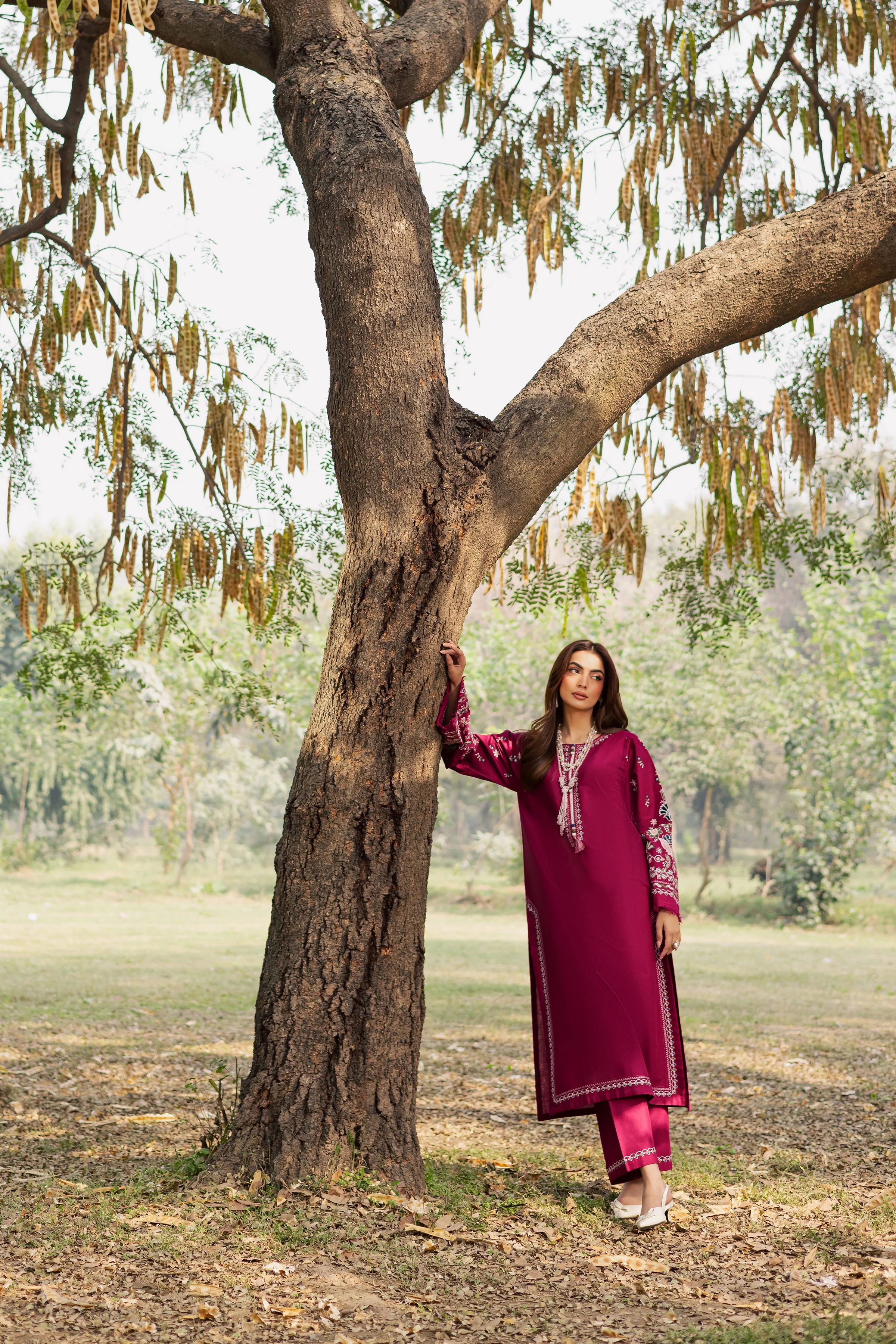 Sahara 2Pc - Embroidered Khaddar Dress - Image 5
