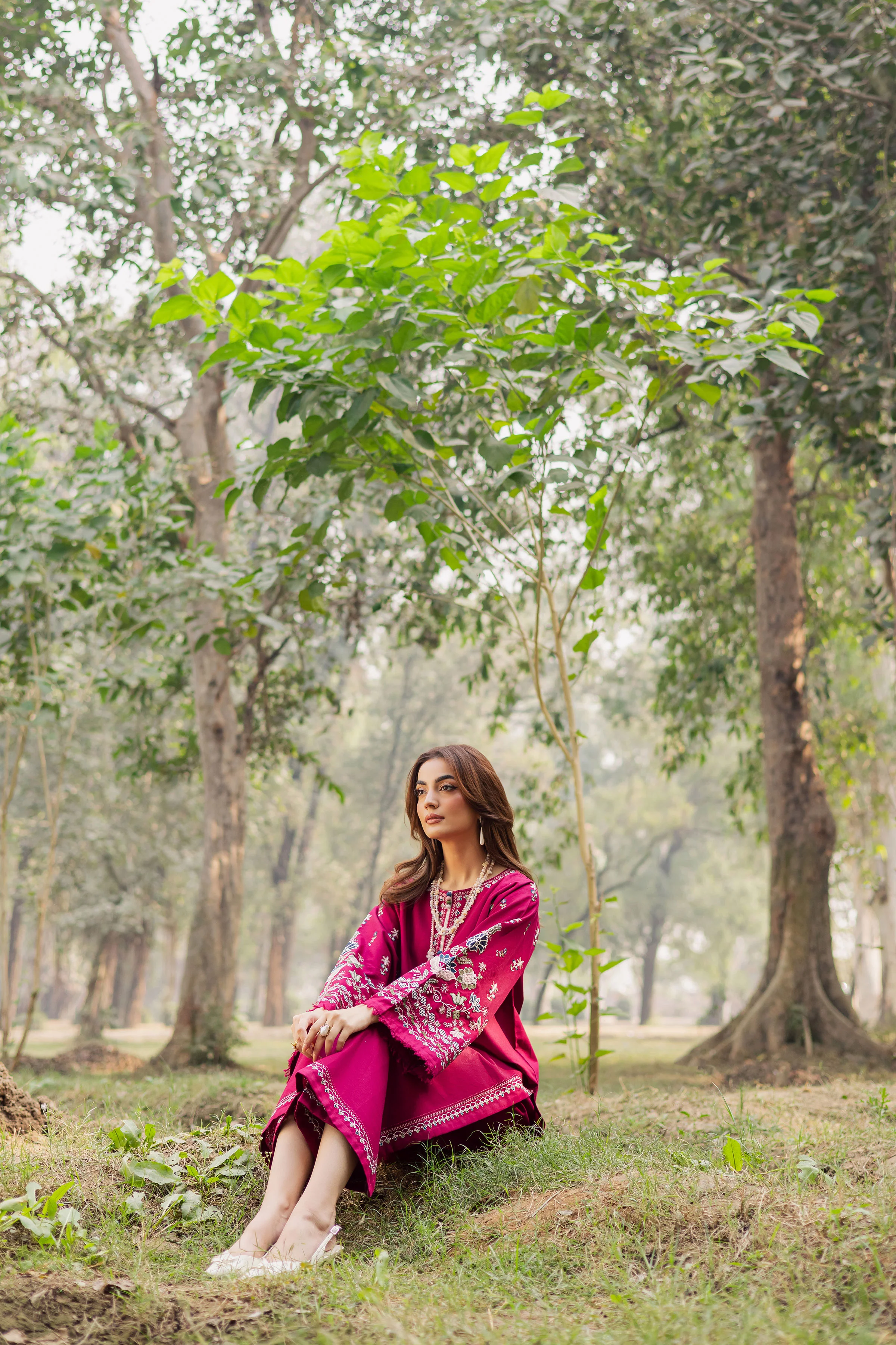 Sahara 2Pc - Embroidered Khaddar Dress - Image 6