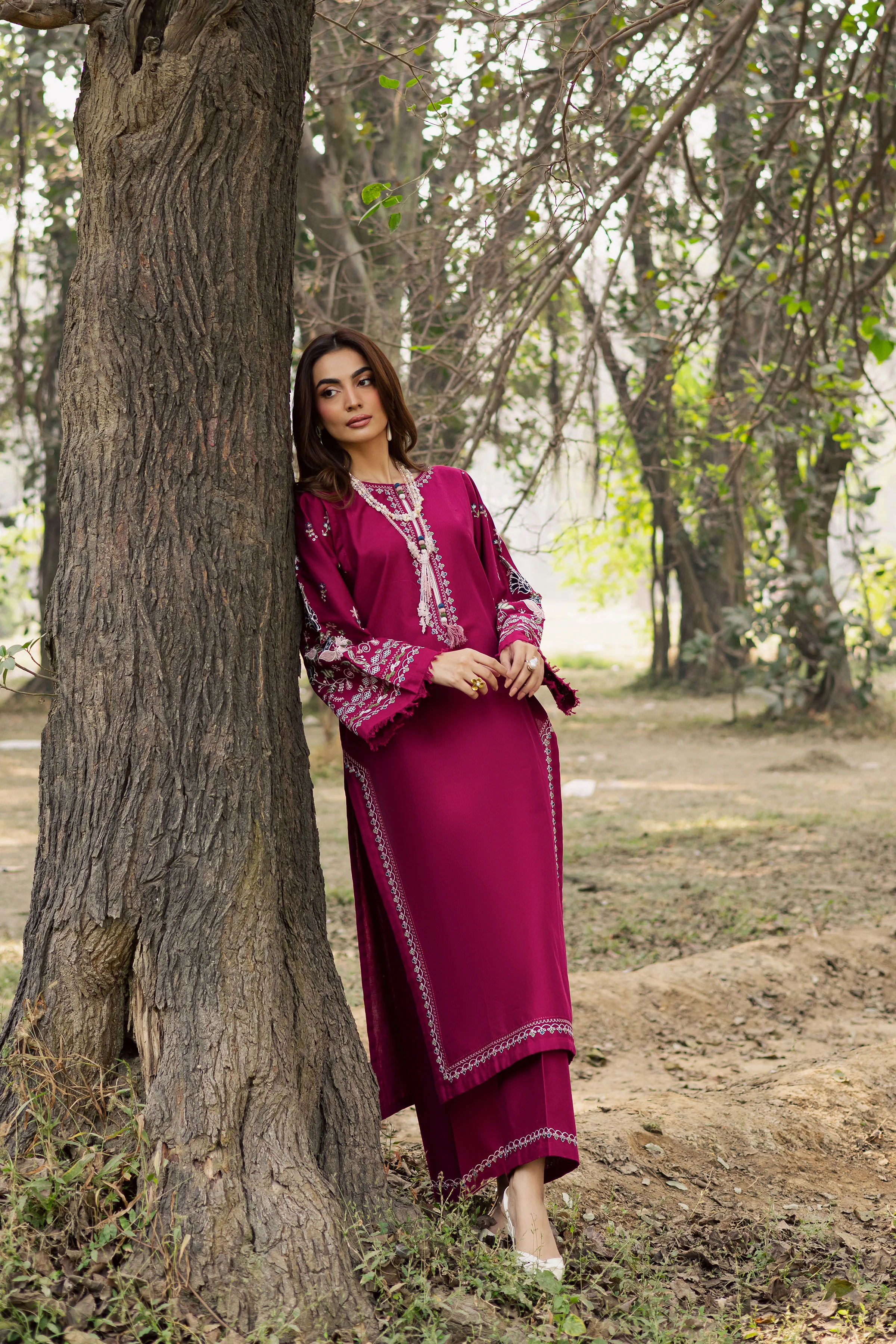 Sahara 2Pc - Embroidered Khaddar Dress - Image 8