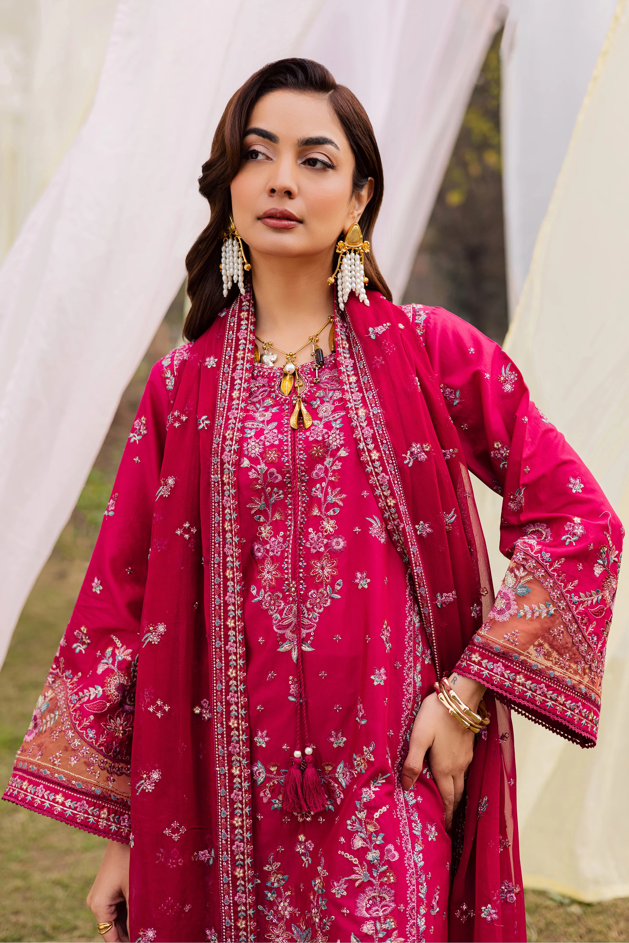 Sahibo 3Pc - Festive Embroidered Lawn - Image 3