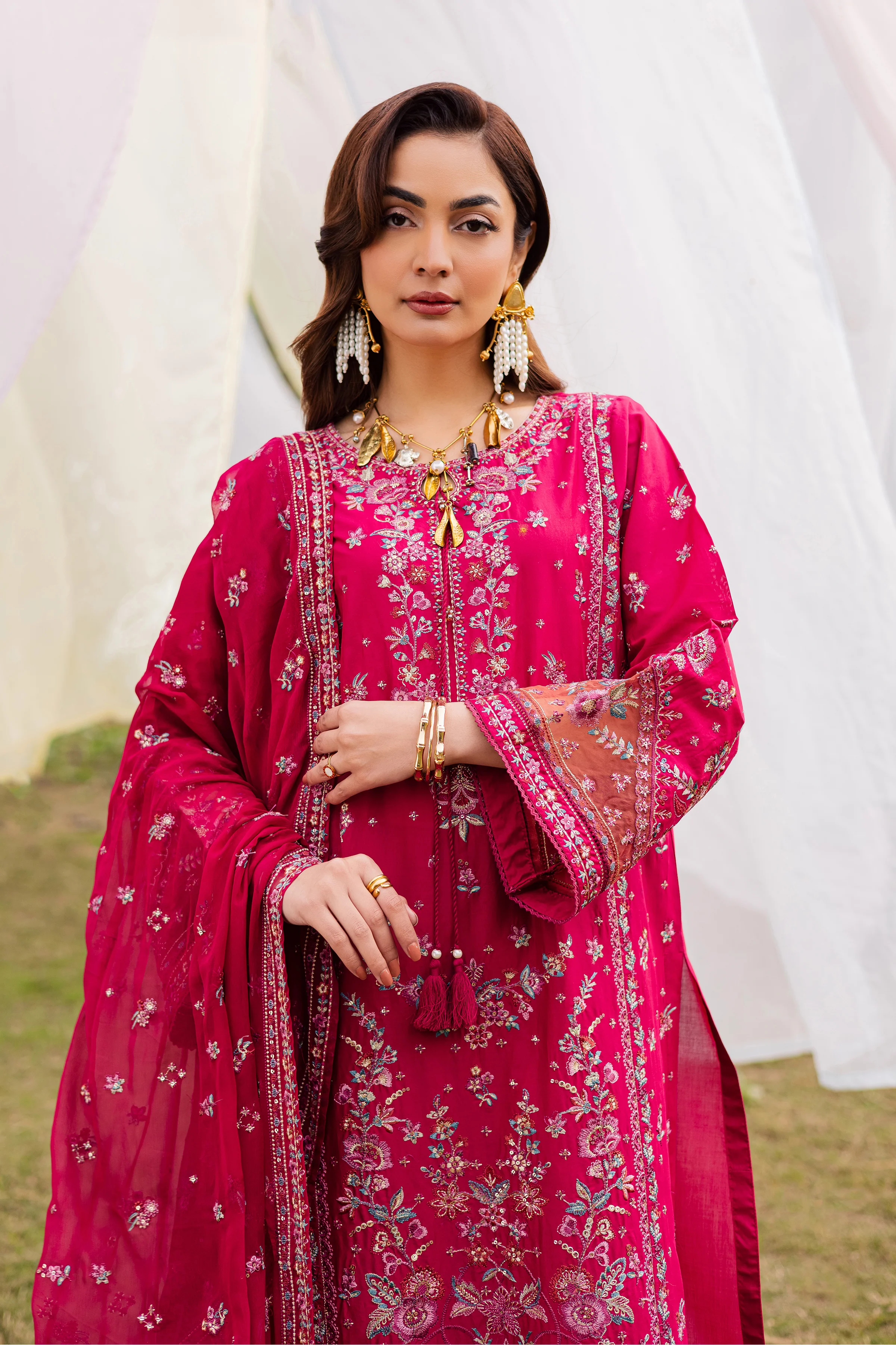 Sahibo 3Pc - Festive Embroidered Lawn - Image 5