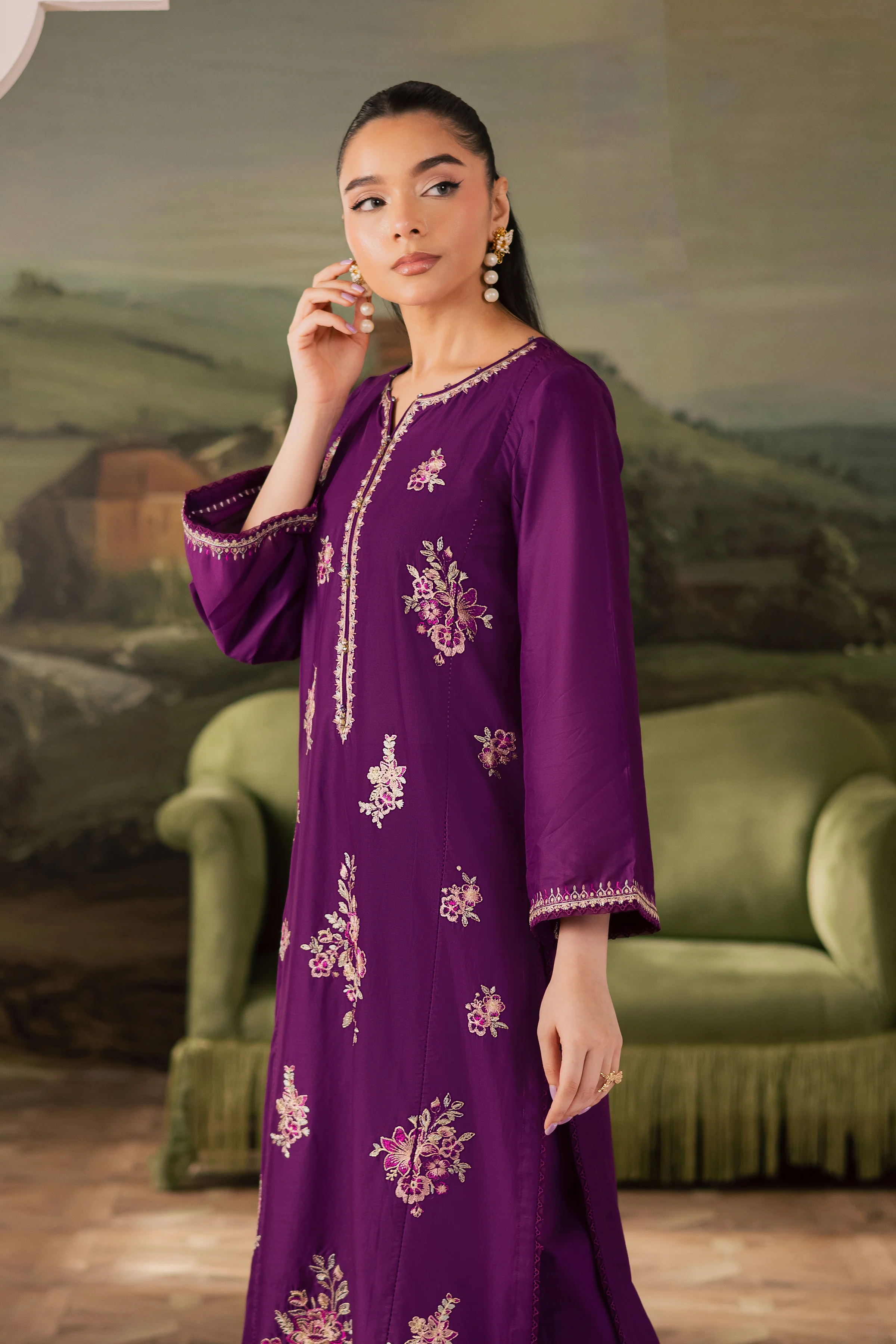 Salsa 2Pc - Embroidered Lawn Pret - Image 3