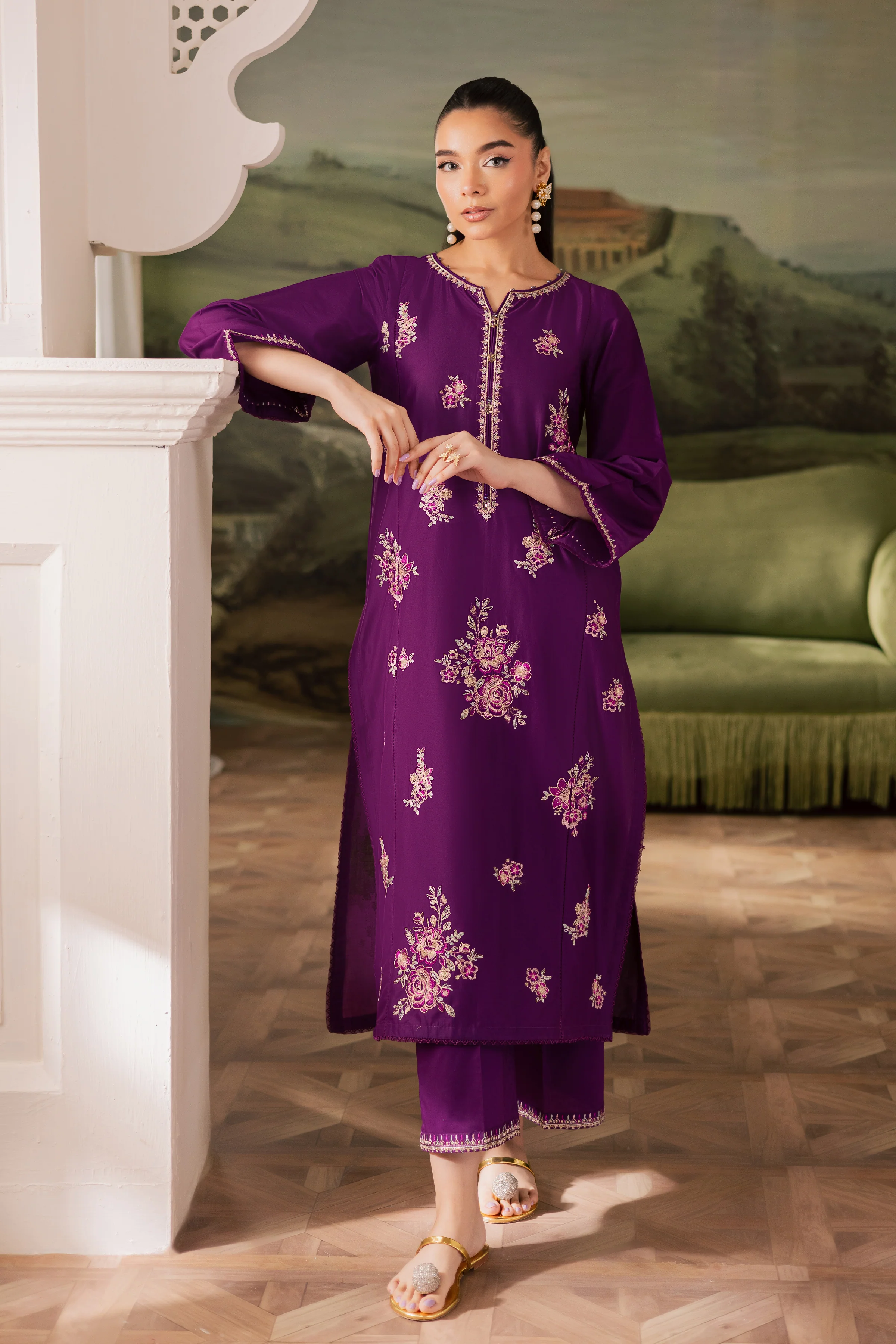 Salsa 2Pc - Embroidered Lawn Pret - Image 4