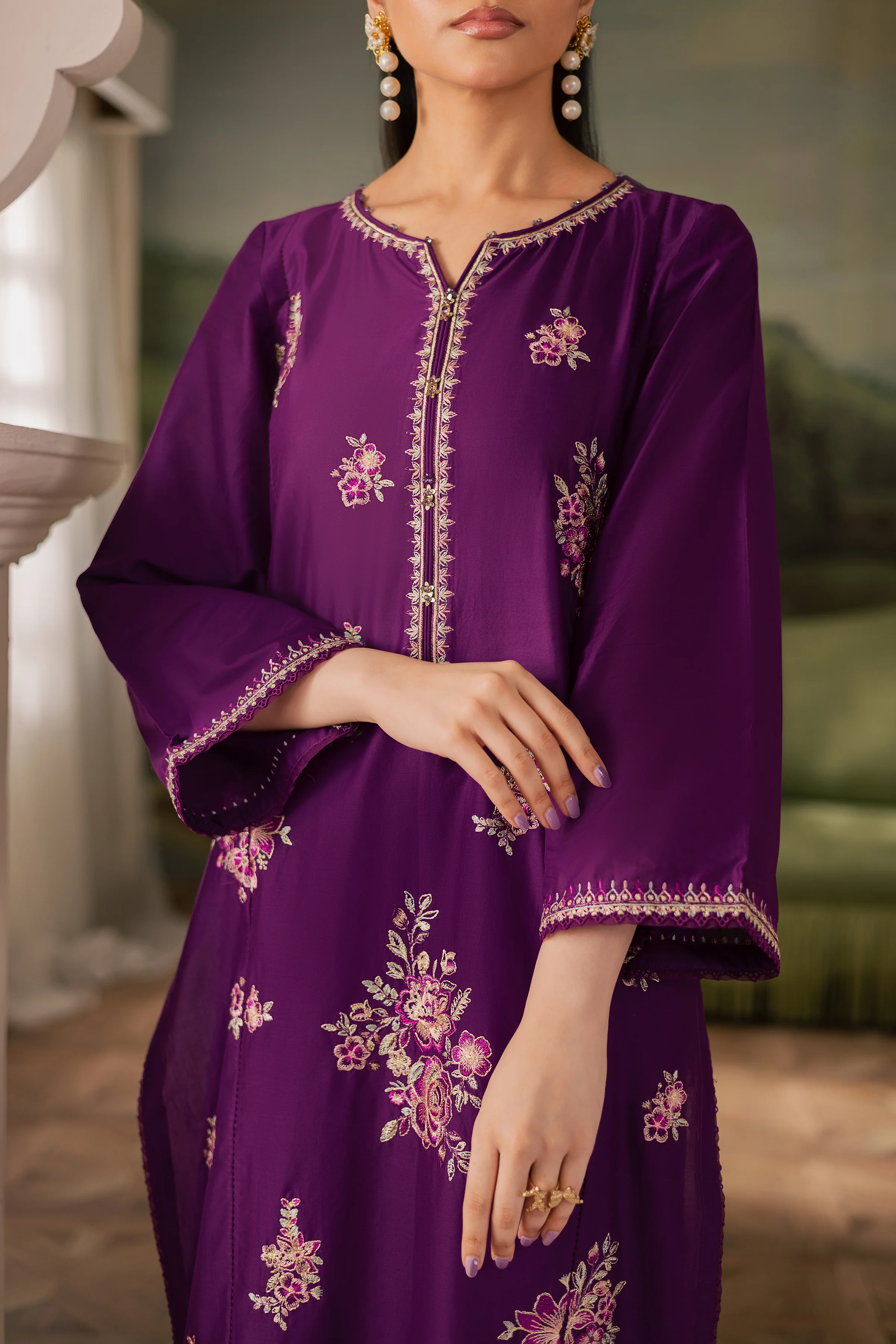 Salsa 2Pc - Embroidered Lawn Pret - Image 5