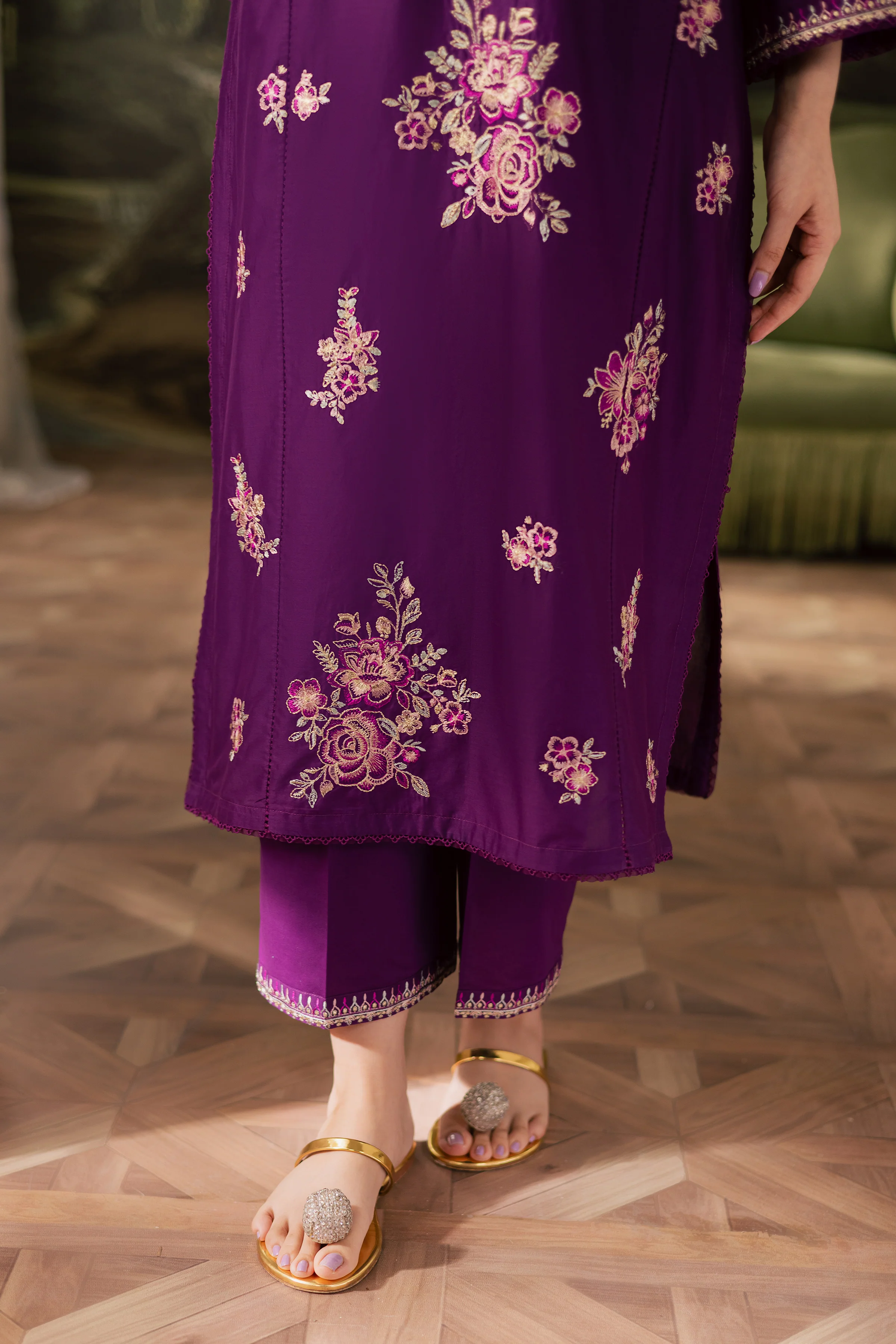 Salsa 2Pc - Embroidered Lawn Pret - Image 6