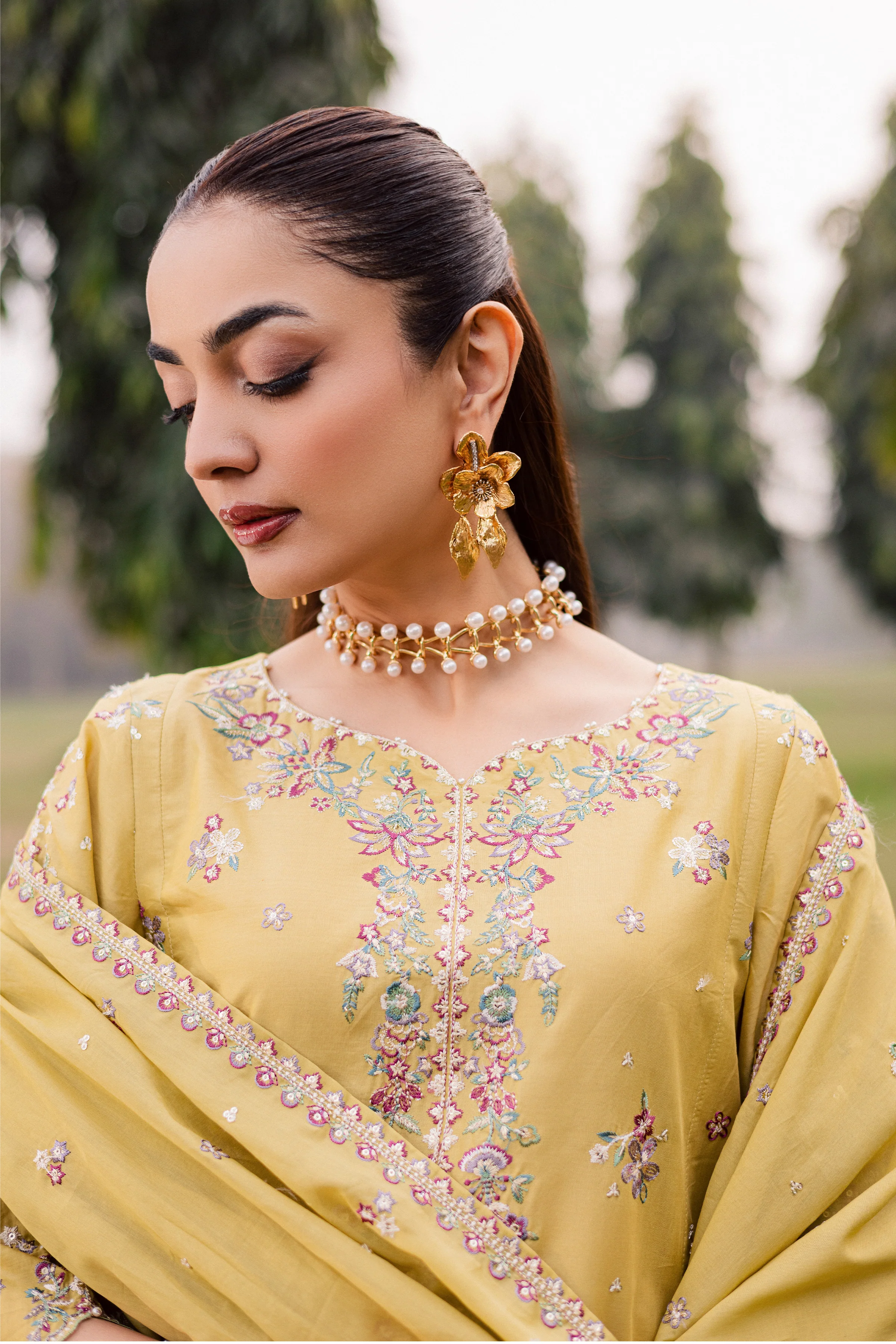 Salwah 3Pc - Festive Embroidered Lawn - Image 2