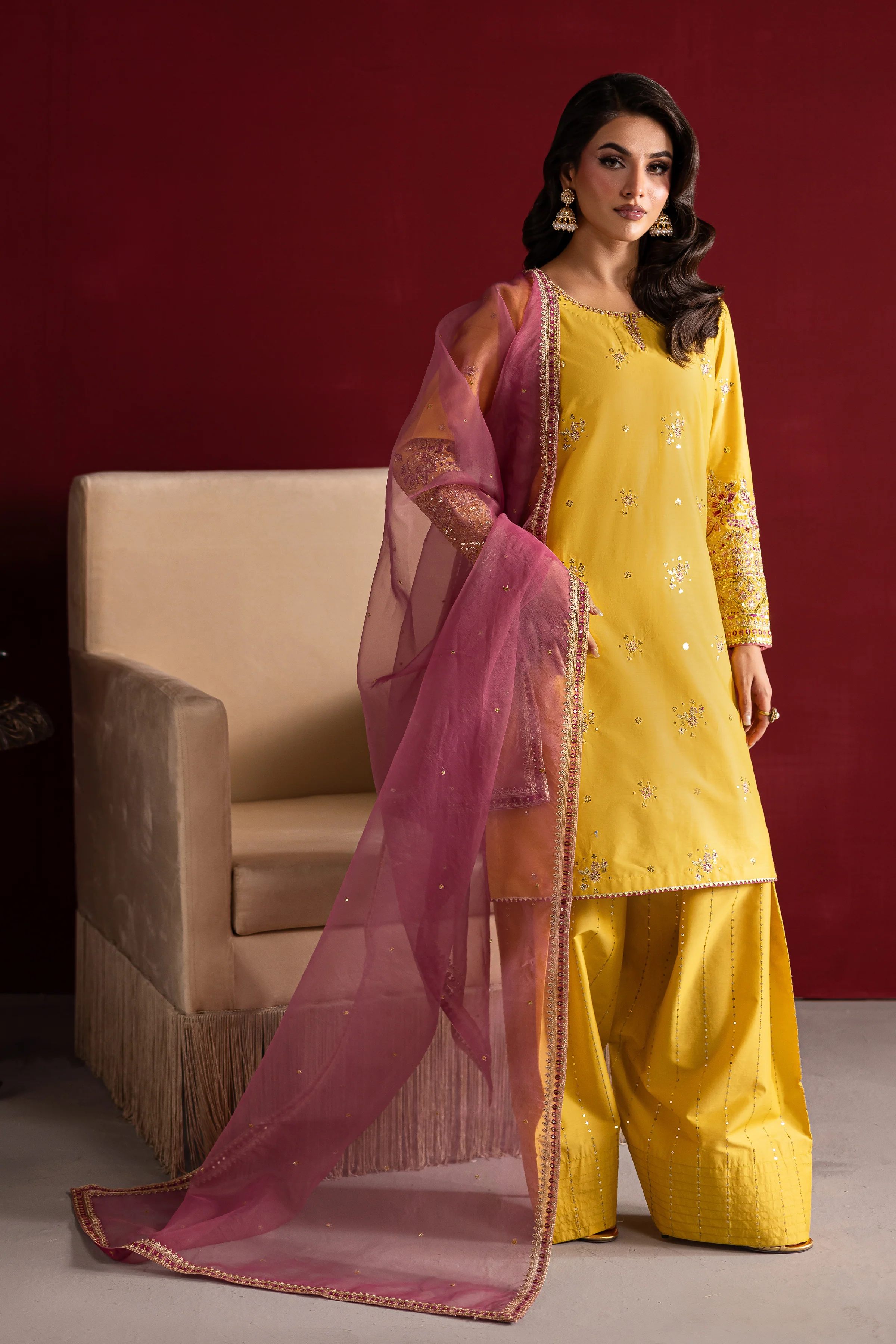 Sapna 3Pc- Festive Luxe Pret - Image 5