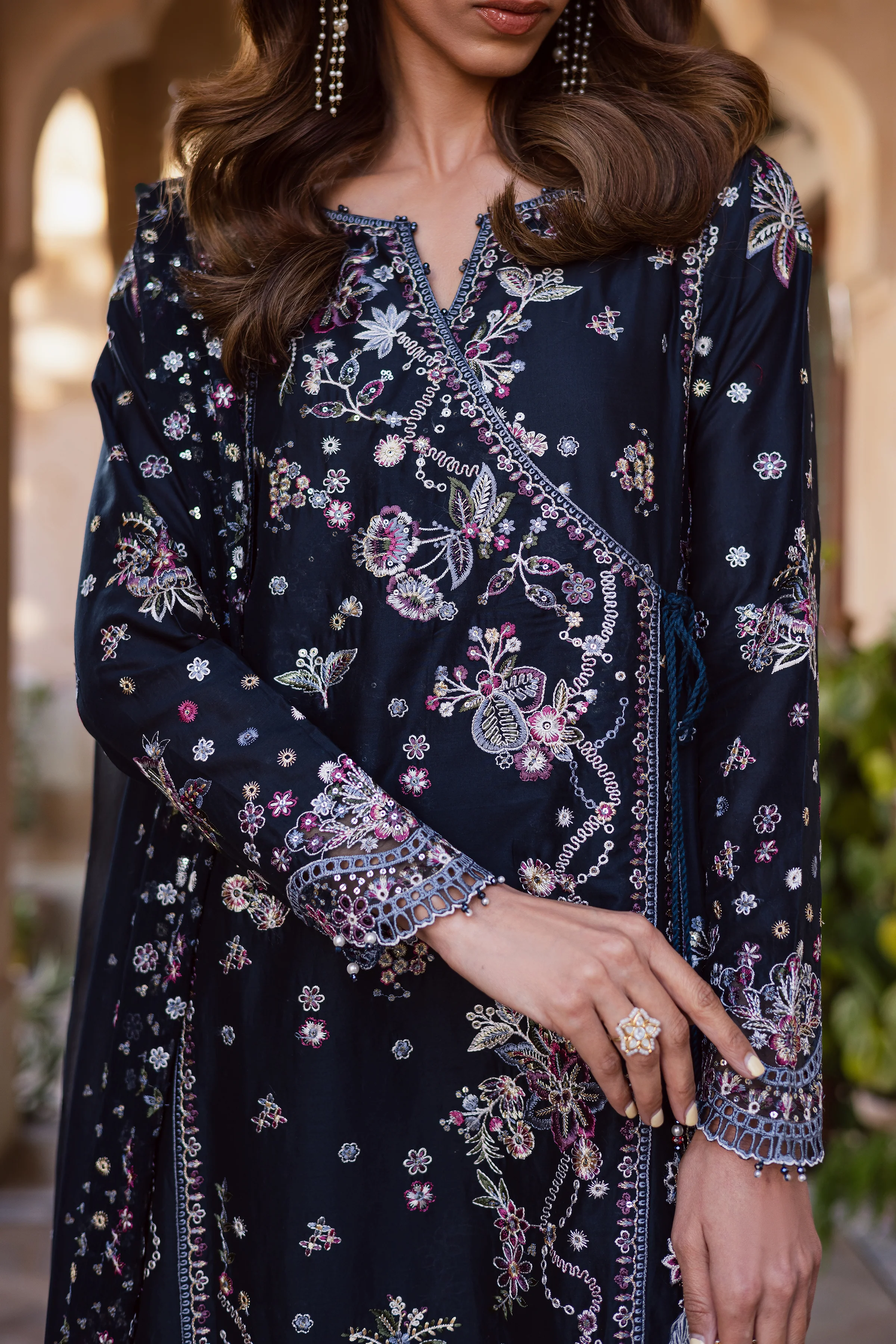 Sappo 3Pc - Festive Embroidered Lawn - Image 11