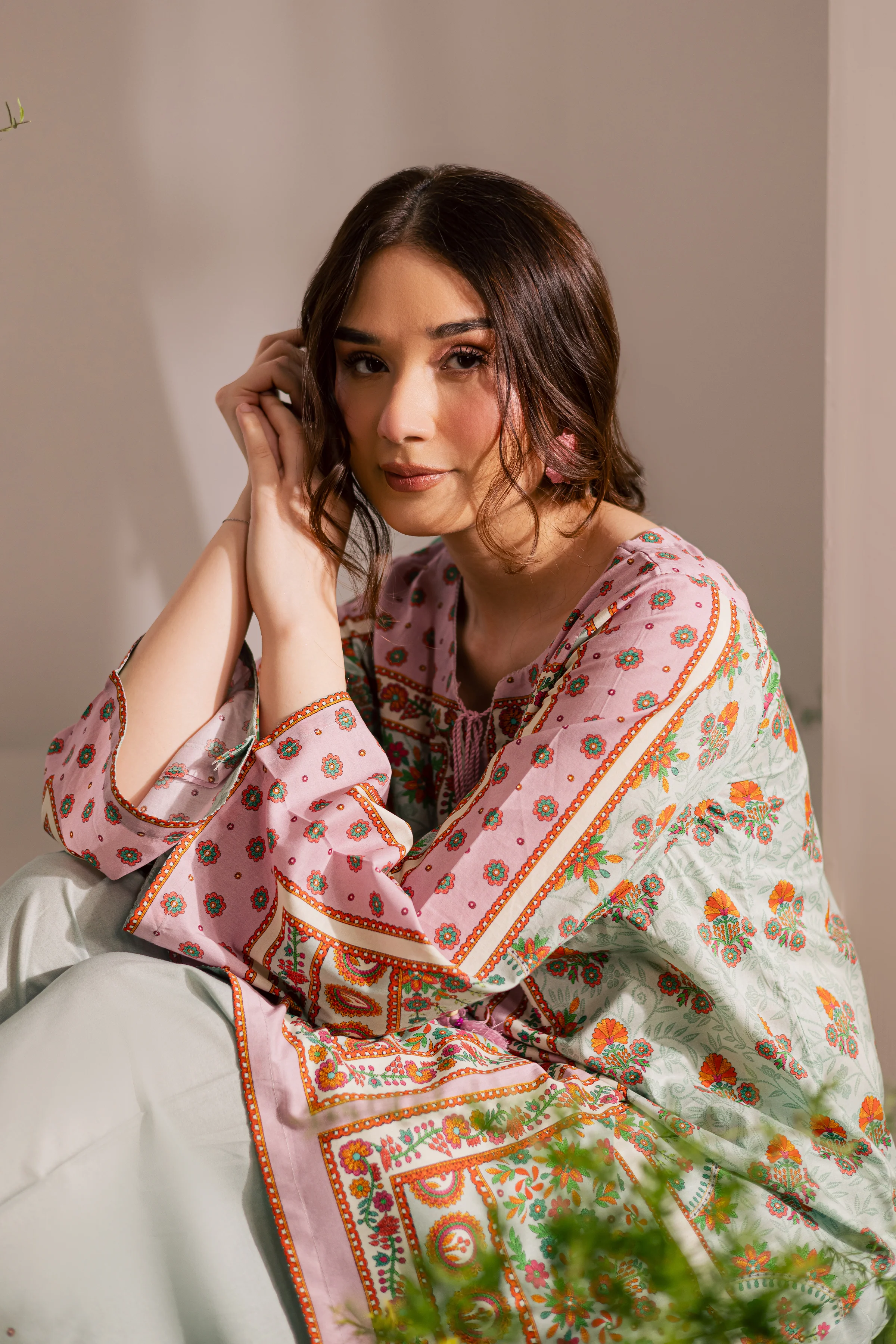 Sasha 2Pc - Printed Lawn Dress - Image 5
