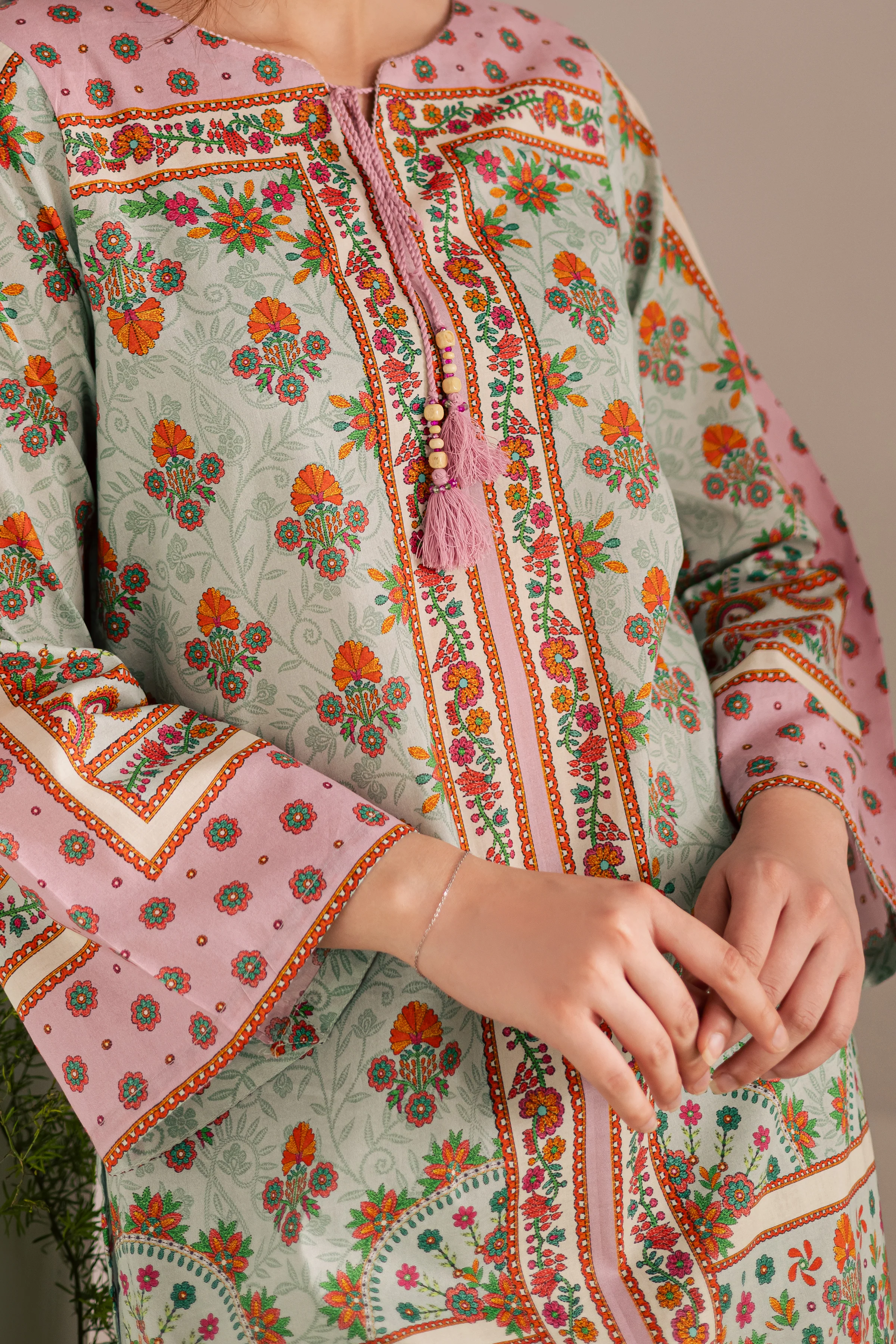 Sasha 2Pc - Printed Lawn Dress - Image 7