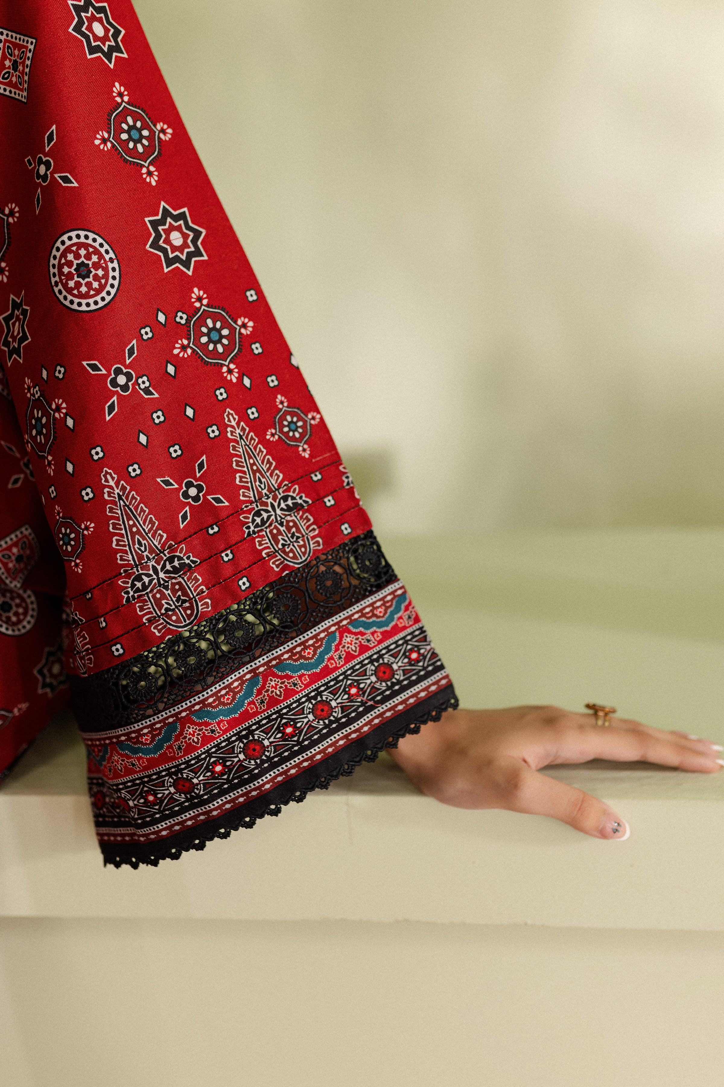 Scarlet 2Pc - Printed Khaddar Dress - Image 7