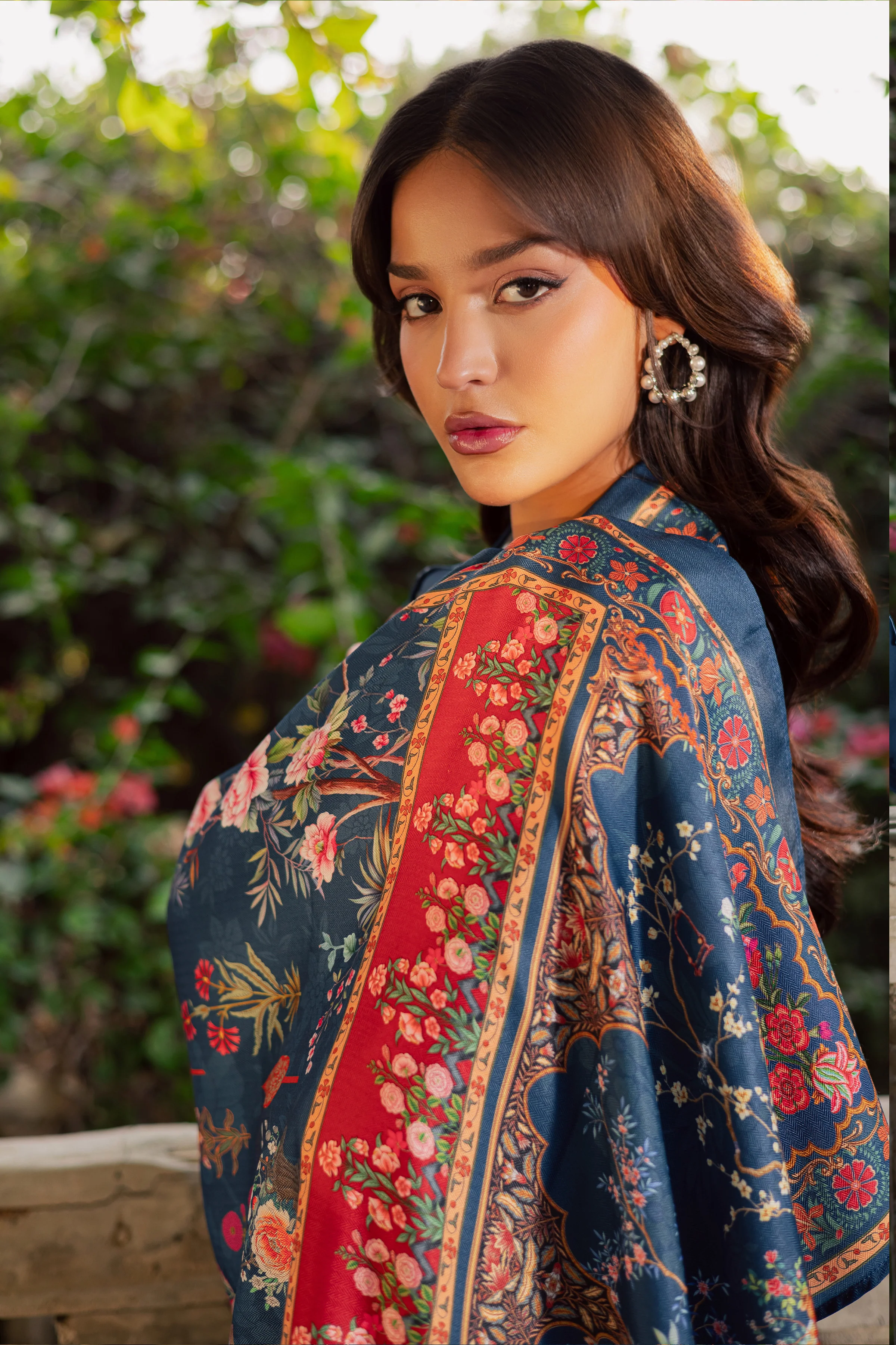 Sea Girl 3Pc - Embroidered Khaddar Dress - Image 8