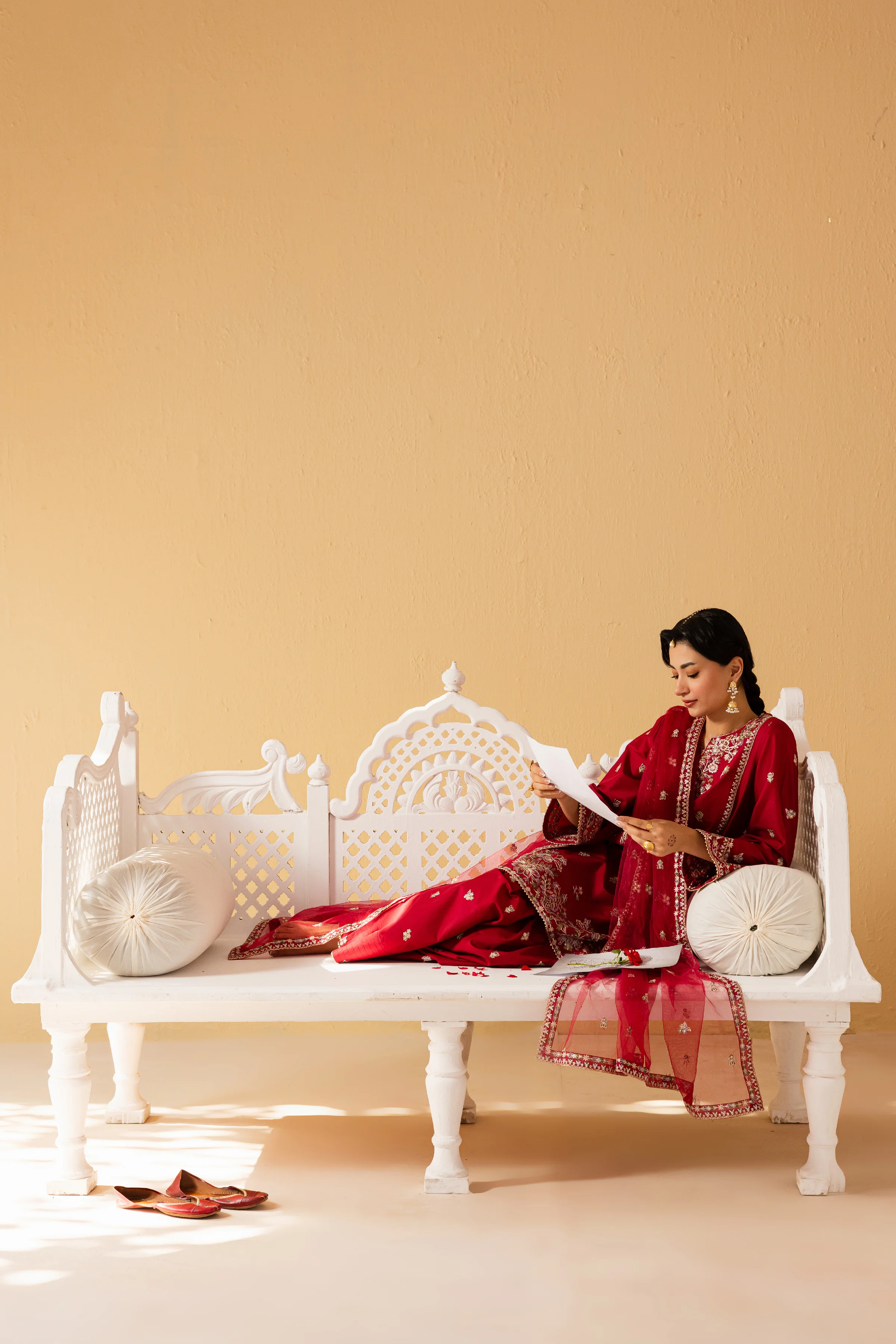 Sea Red 3Pc - Festive Eid Pret - Image 6