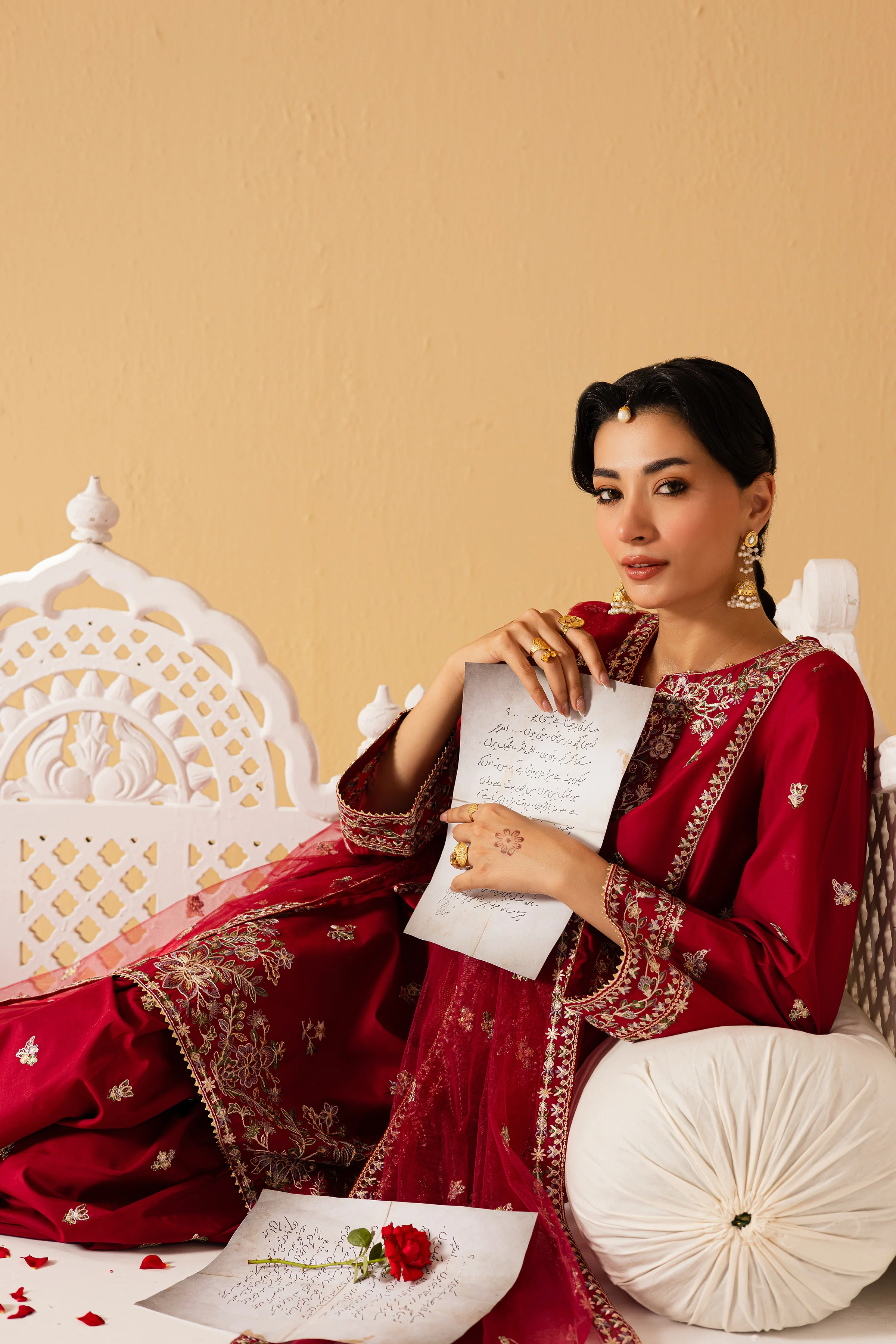 Sea Red 3Pc - Festive Eid Pret - Image 7