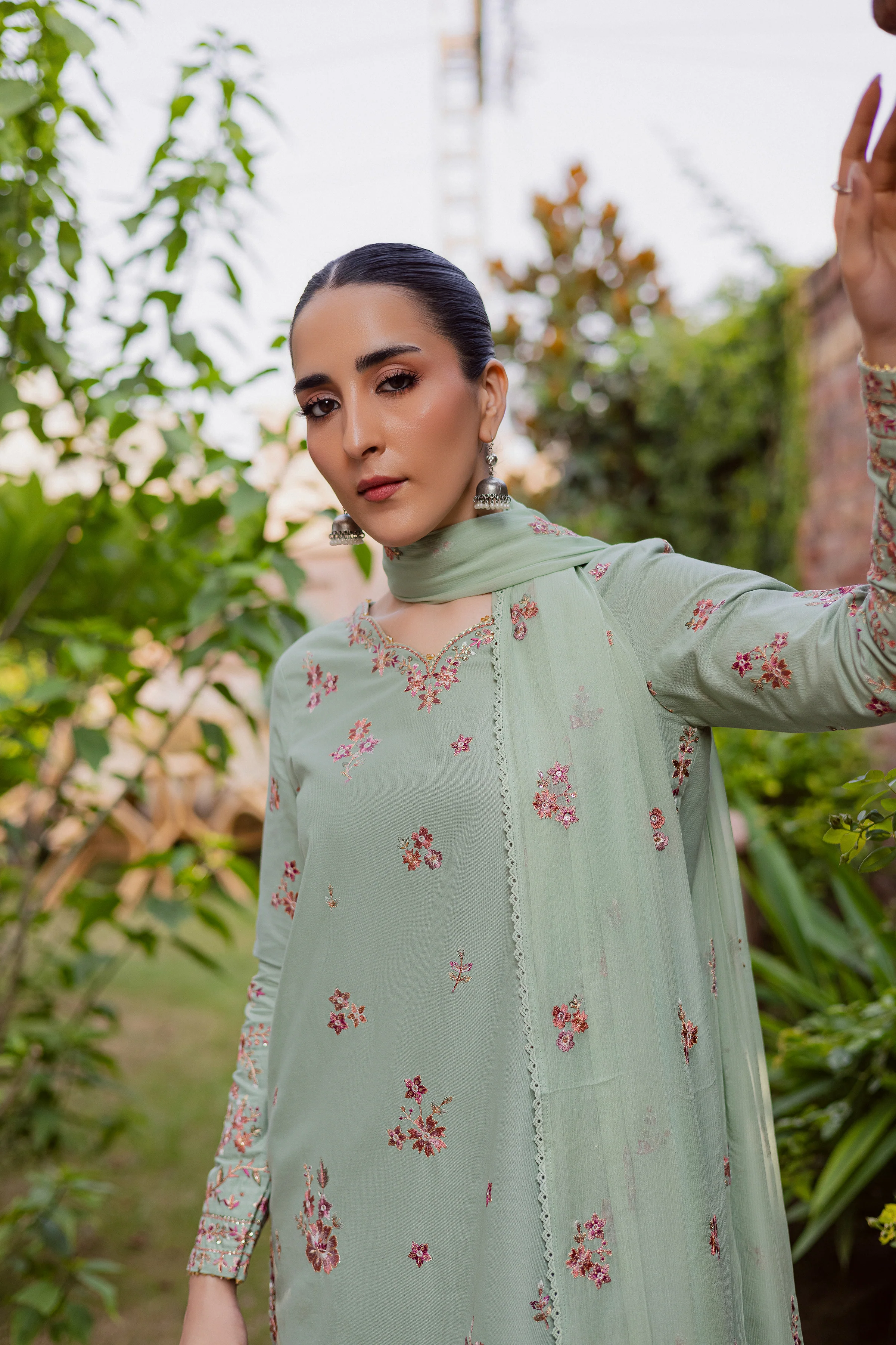 Sea Zunaisha 3Pc - Embroidered Khaddar Dress - Image 2
