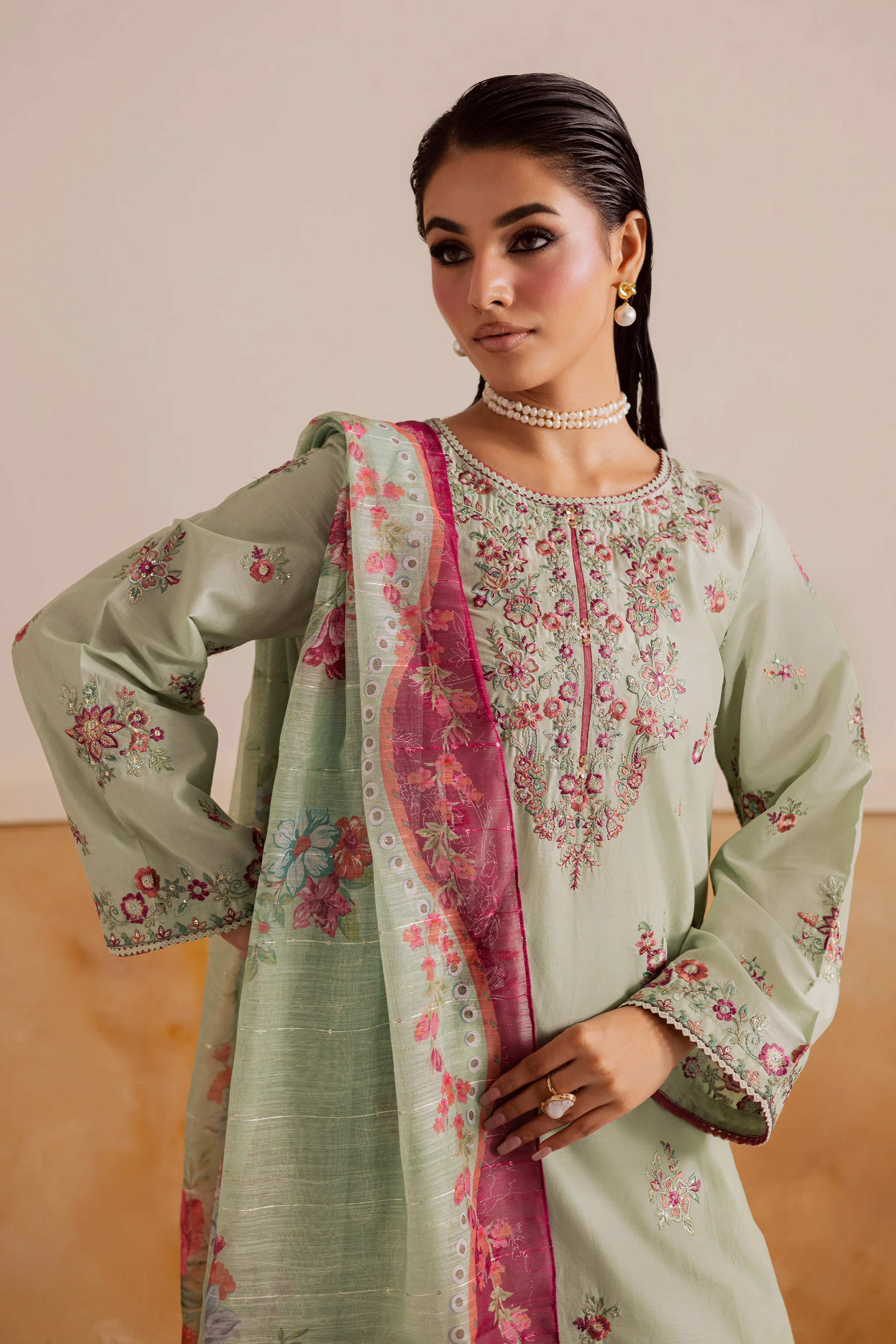 Senna 3Pc - Embroidered Lawn Pret - Image 3