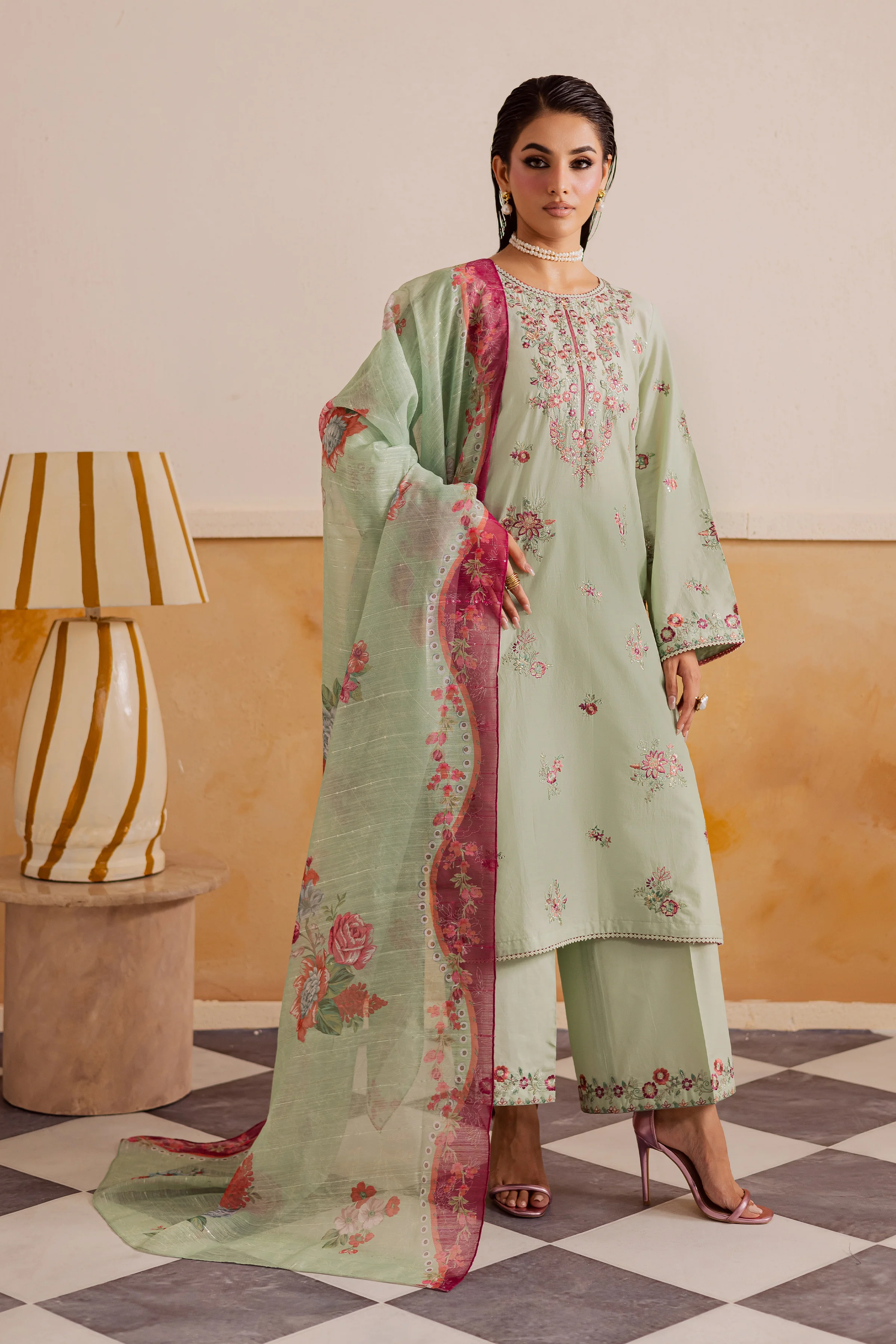 Senna 3Pc - Embroidered Lawn Pret - Image 4