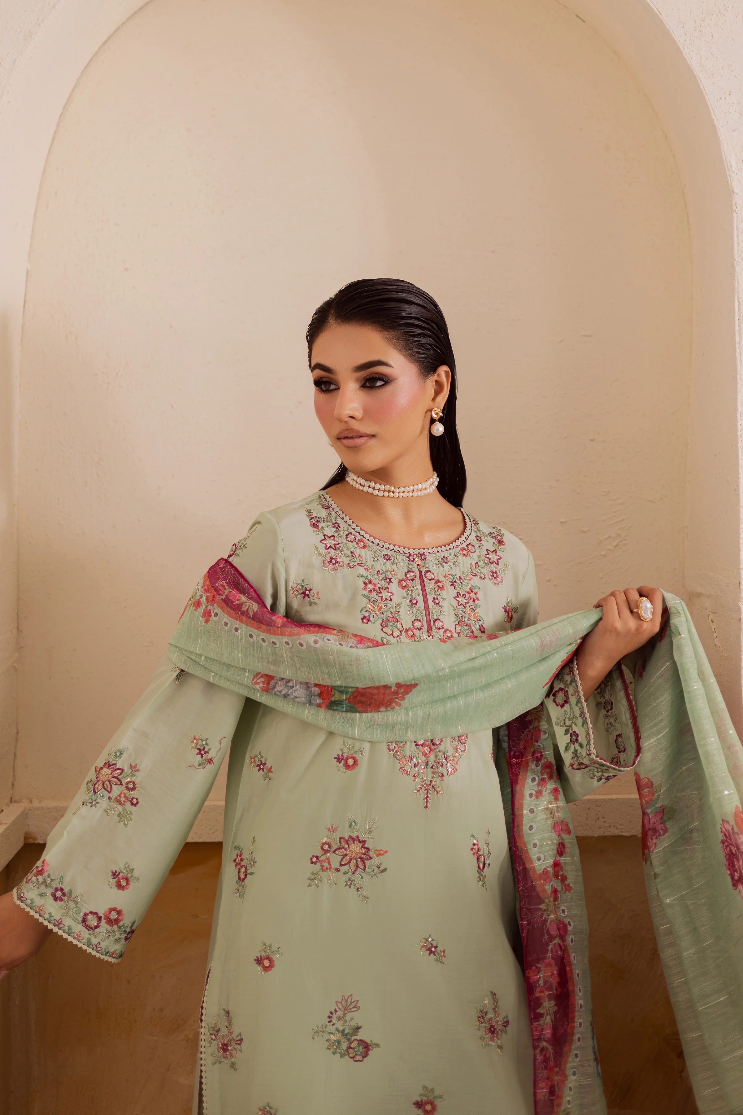 Senna 3Pc - Embroidered Lawn Pret - Image 6