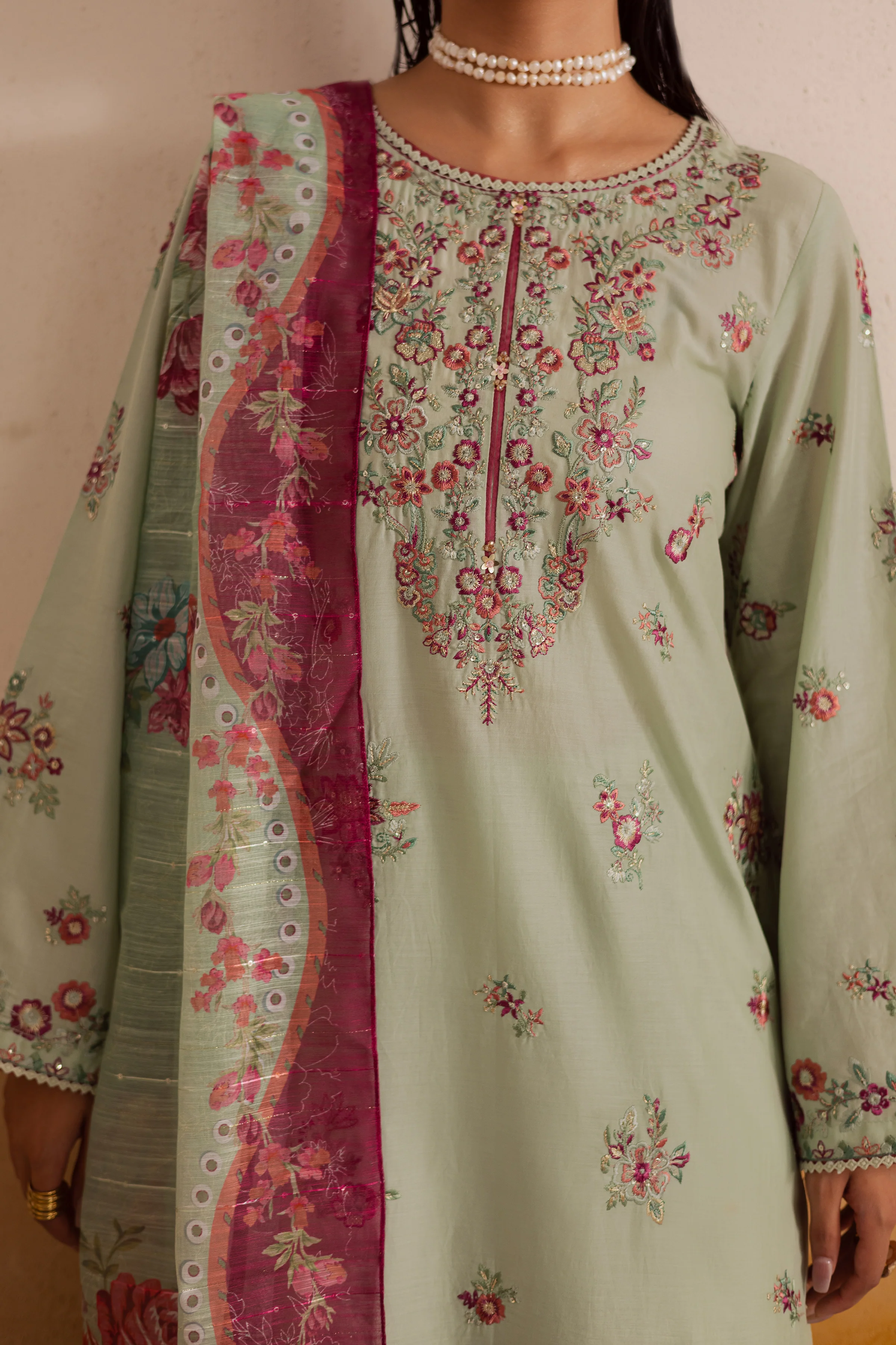 Senna 3Pc - Embroidered Lawn Pret - Image 7