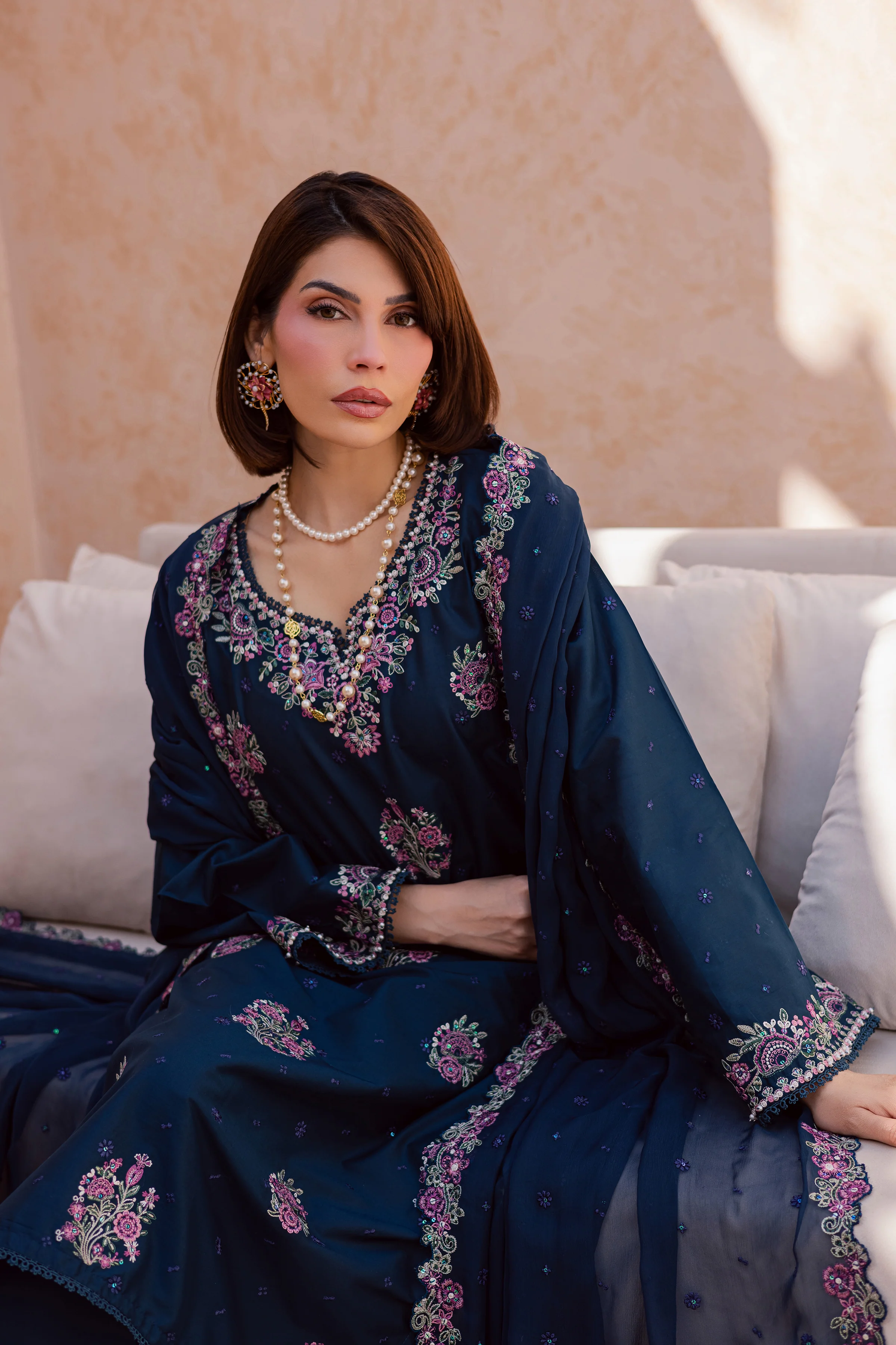 Serelis 3Pc - Festive Embroidered Lawn - Image 8