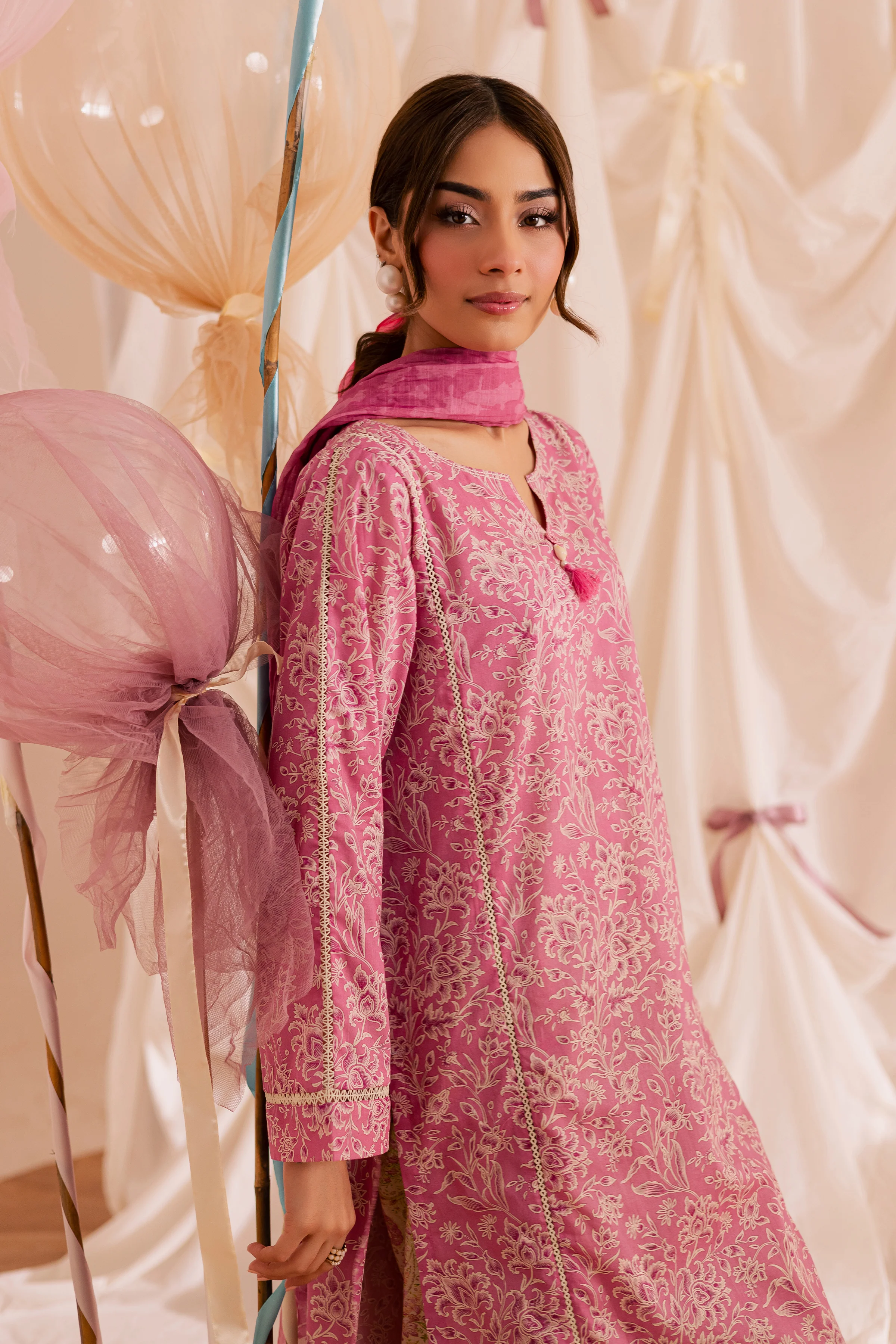 Serena 3Pc - Printed Lawn Dress - Image 5