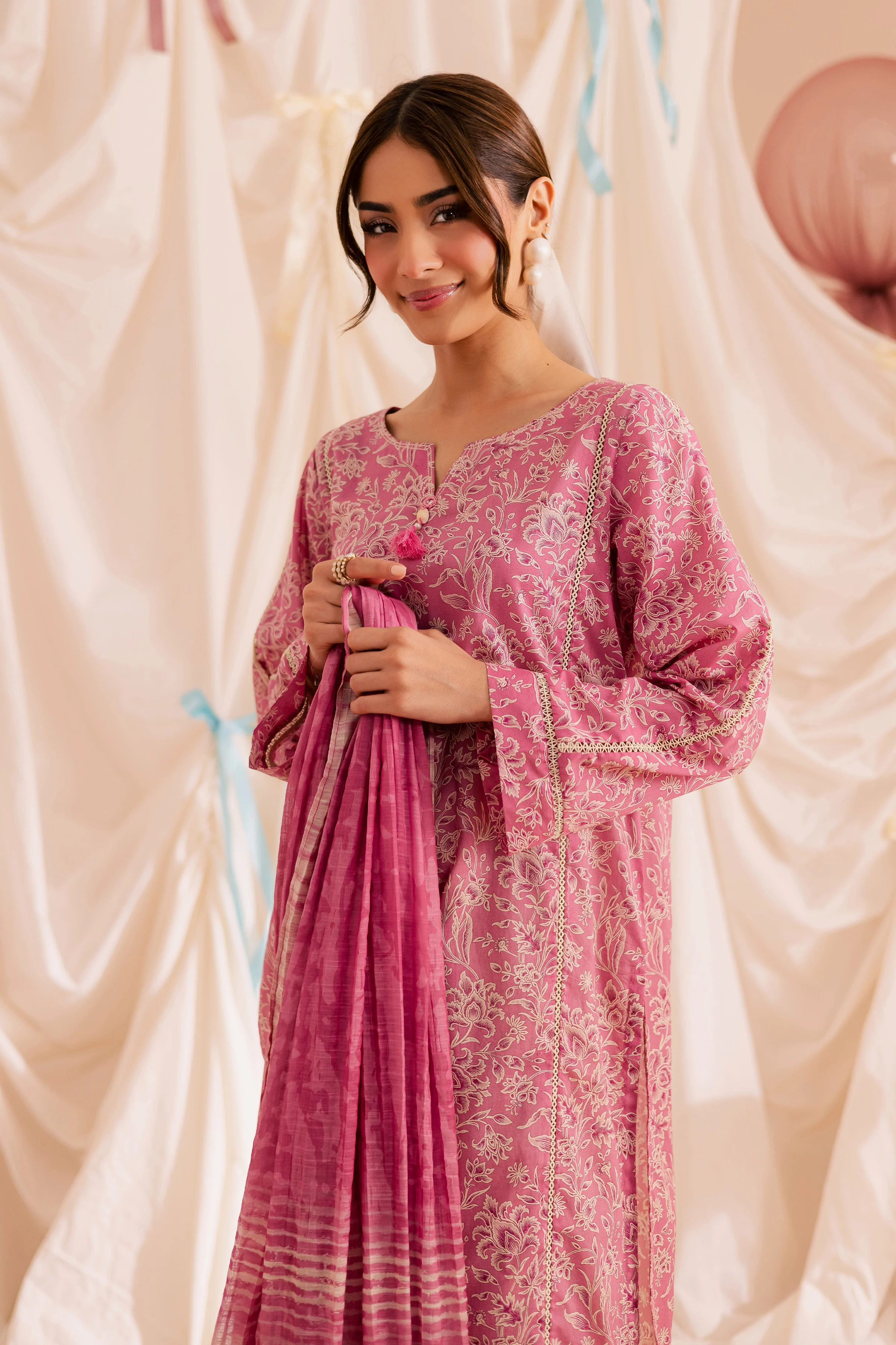 Serena 3Pc - Printed Lawn Dress - Image 6