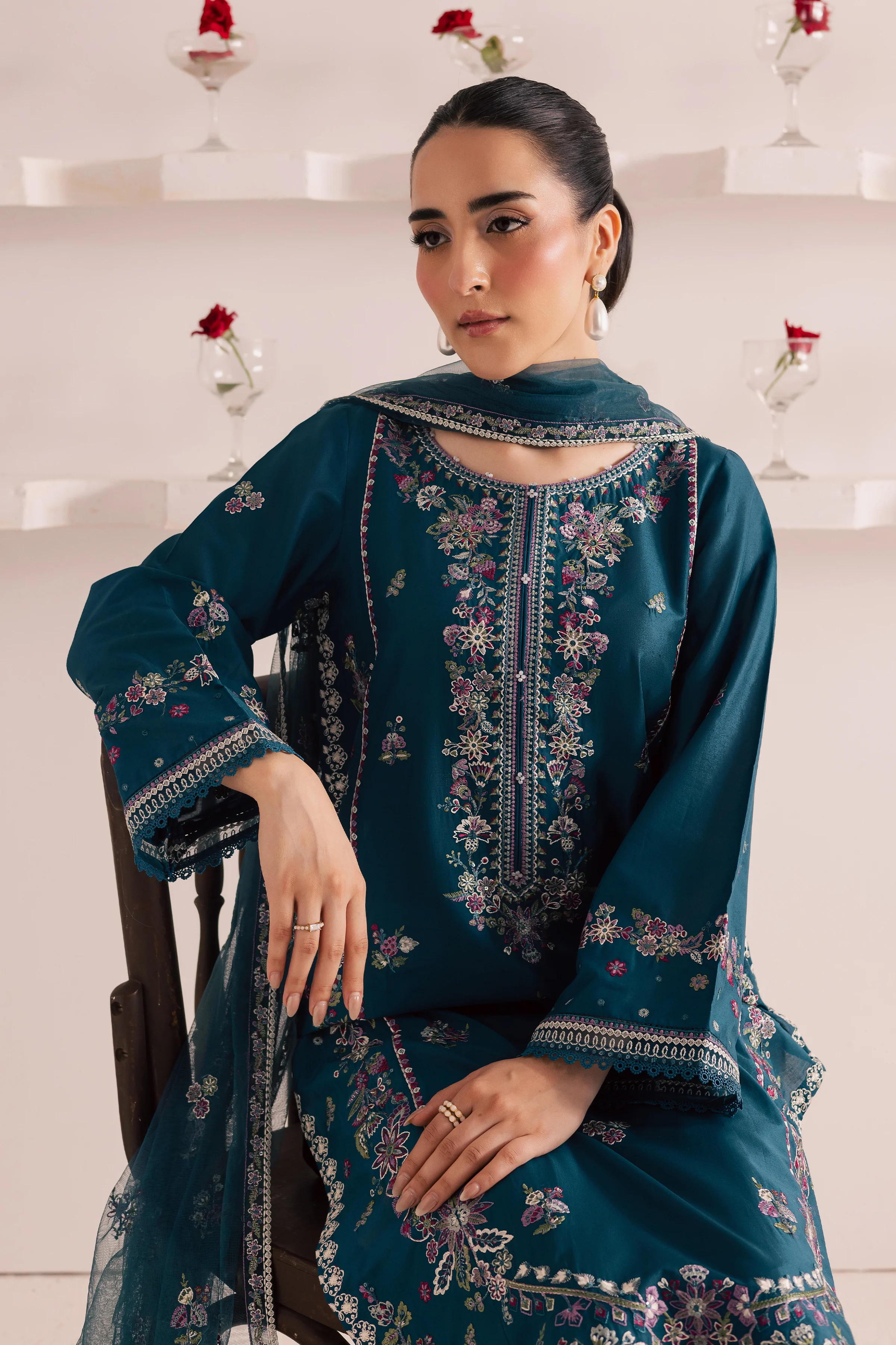 Serif 3Pc - Embroidered Casual Pret - Image 6