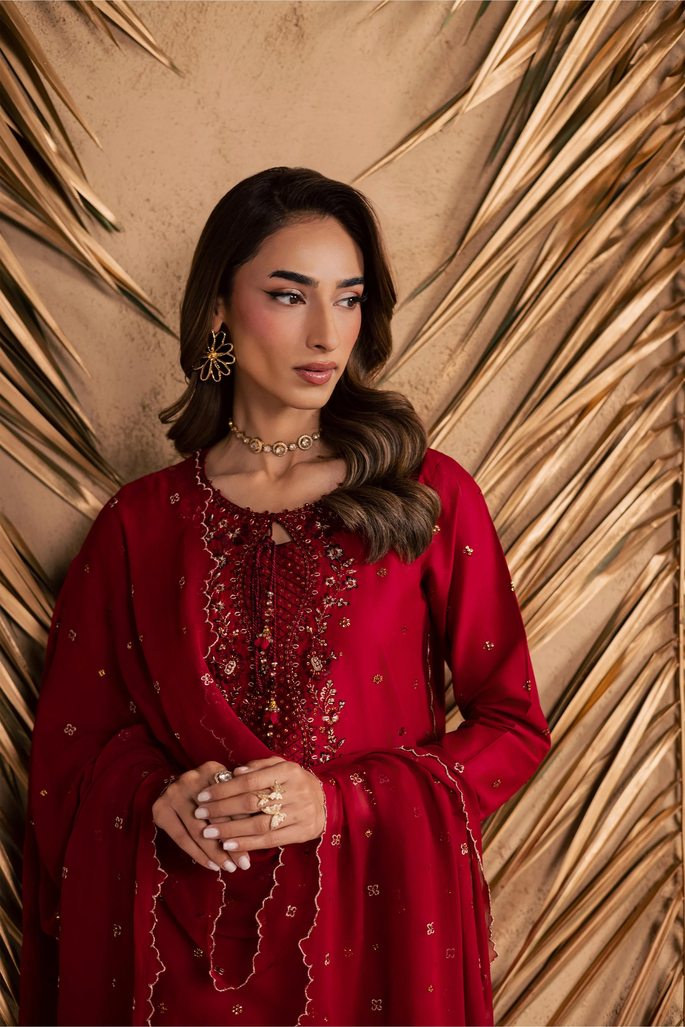Shaili 3Pc - Embroidered Festive Pret - Image 6