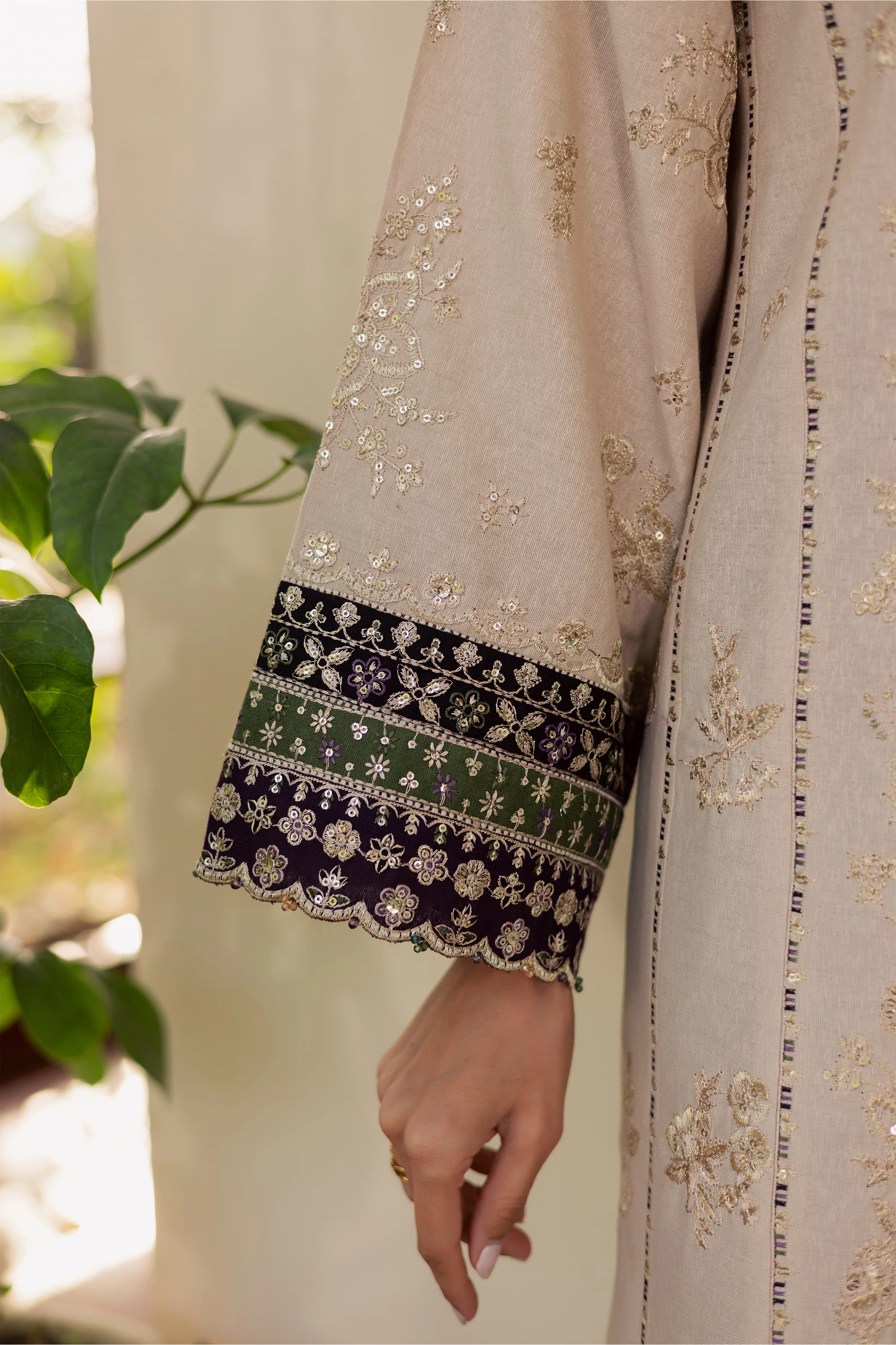 Shajahan 3Pc - Embroidered Festive Pret - Image 7