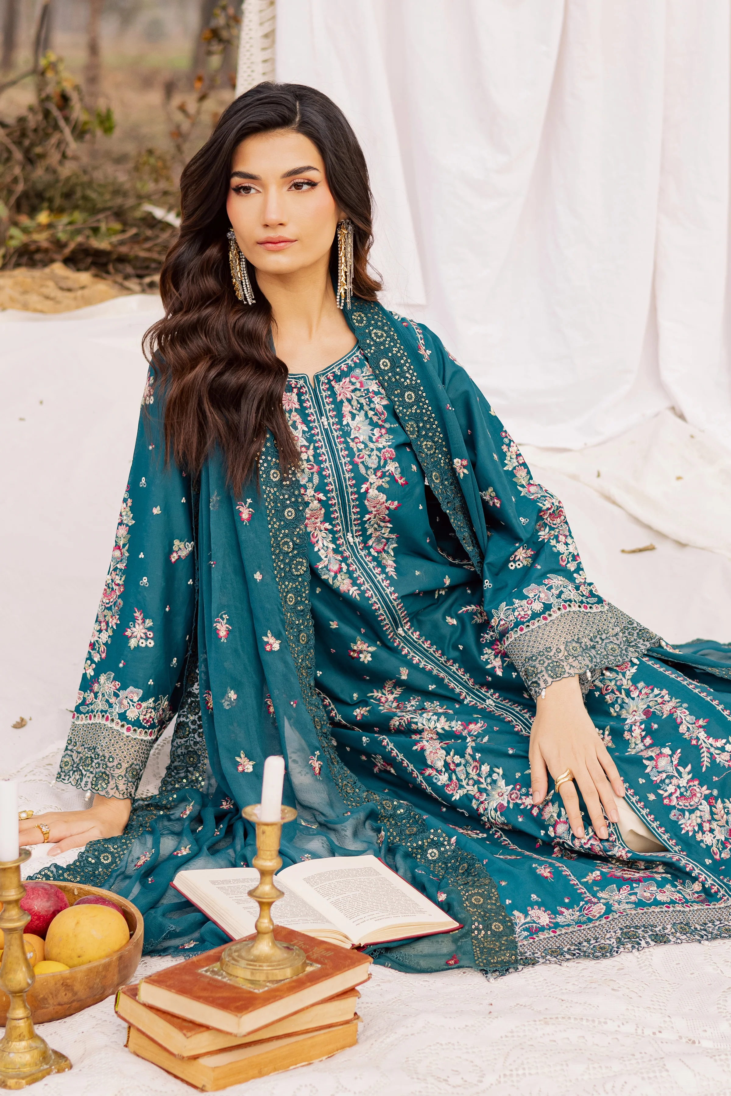 Shane 3Pc - Festive Embroidered Lawn - Image 3